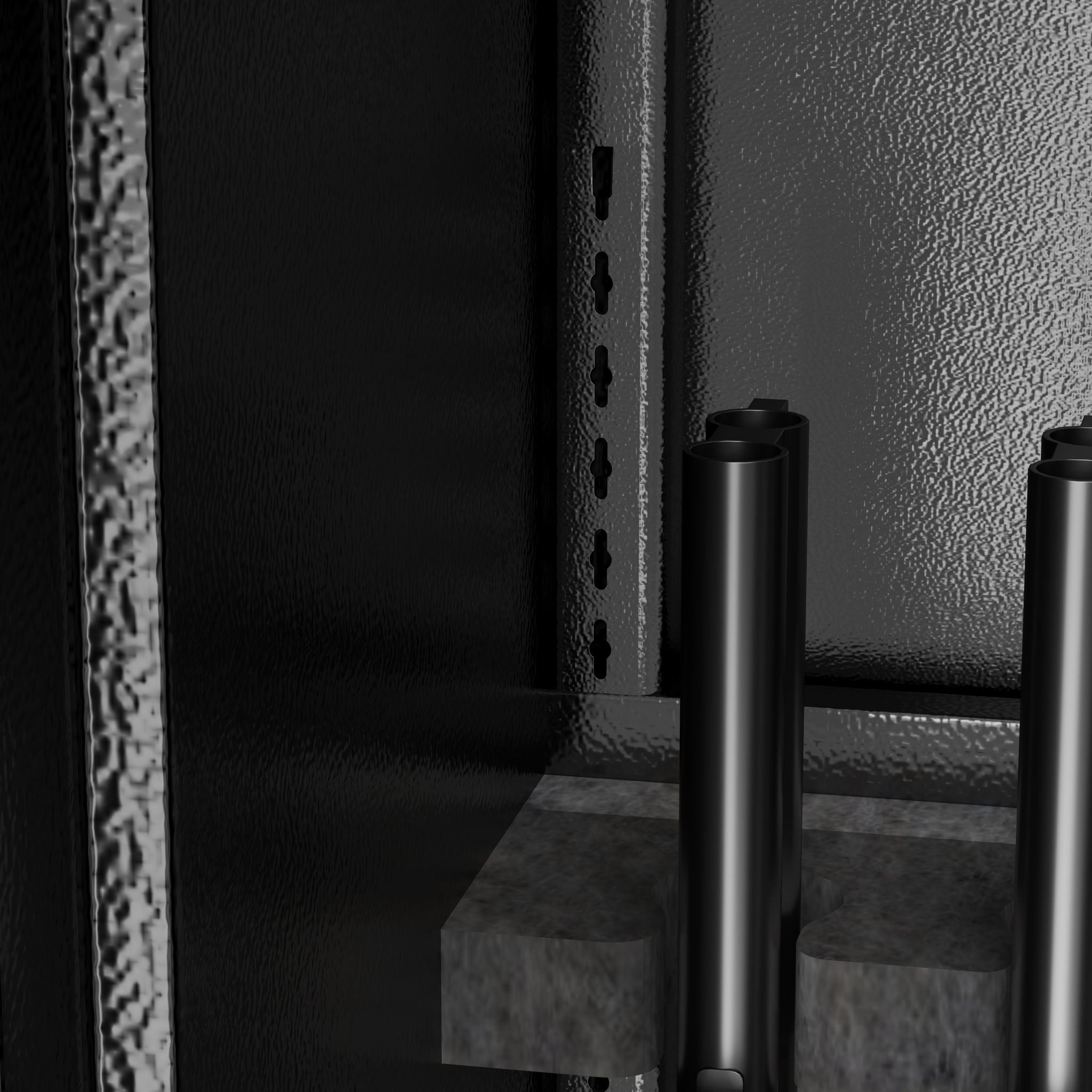 Gun Safe For Rifles & Handguns, Keypad Lock Security Storage Cabinet - Black