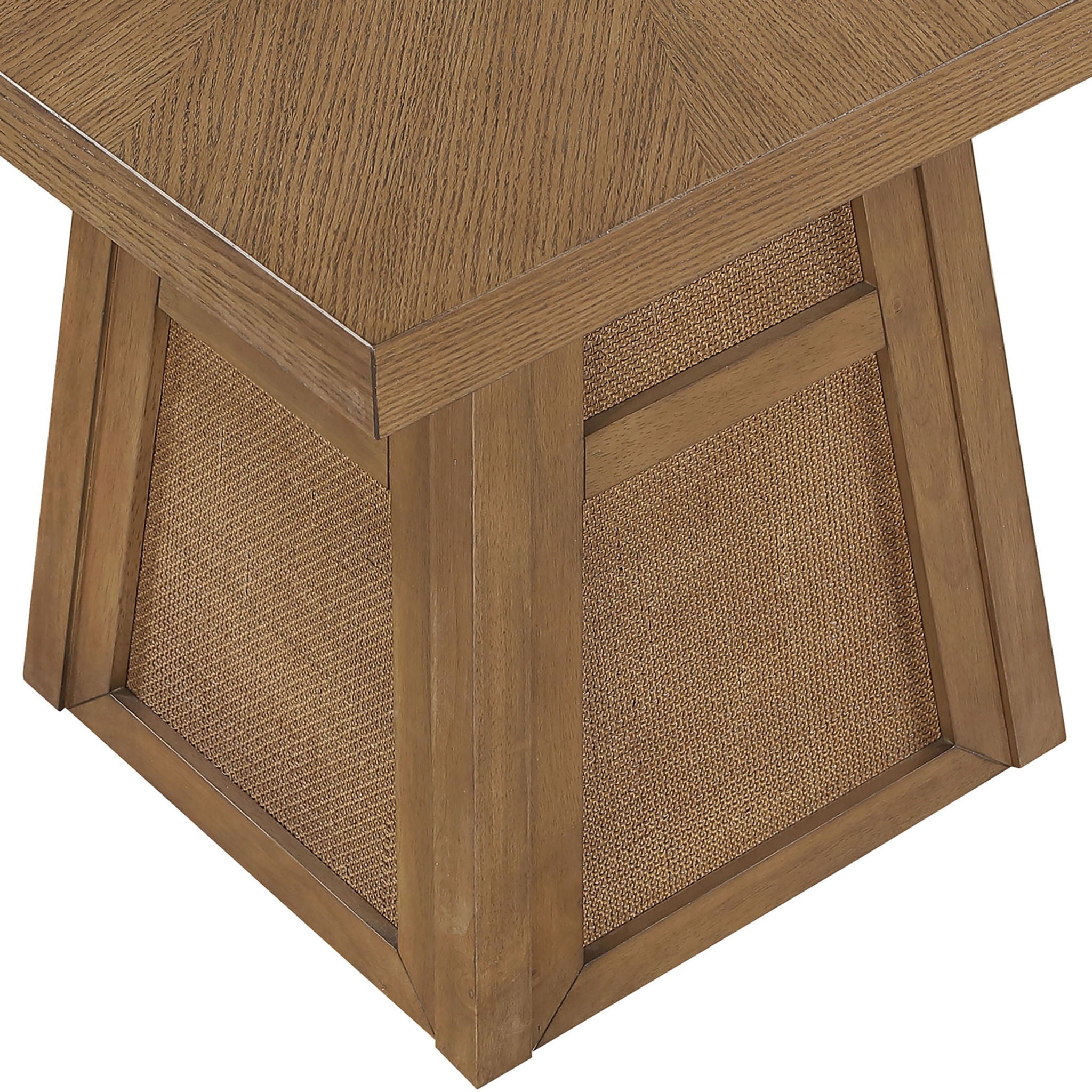Fenwick - Cane Oak Veneer And Solid Wood Dining Table