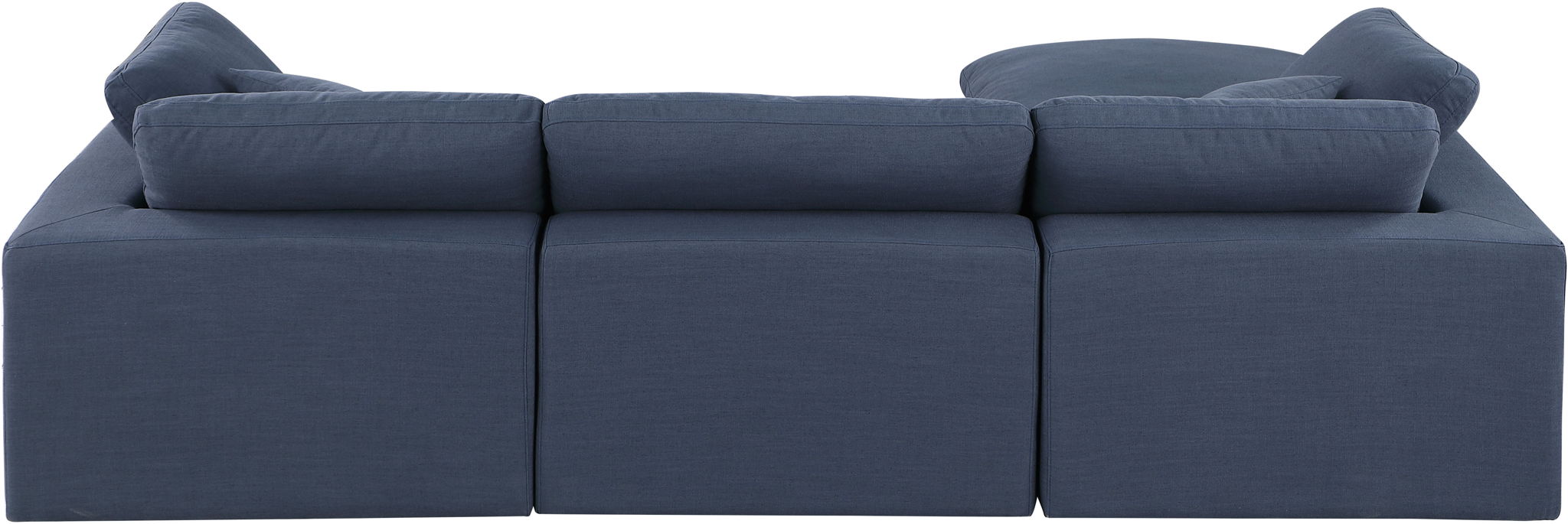 Comfy - 4 Piece Linen Fabric Modular Sectional With Chaise