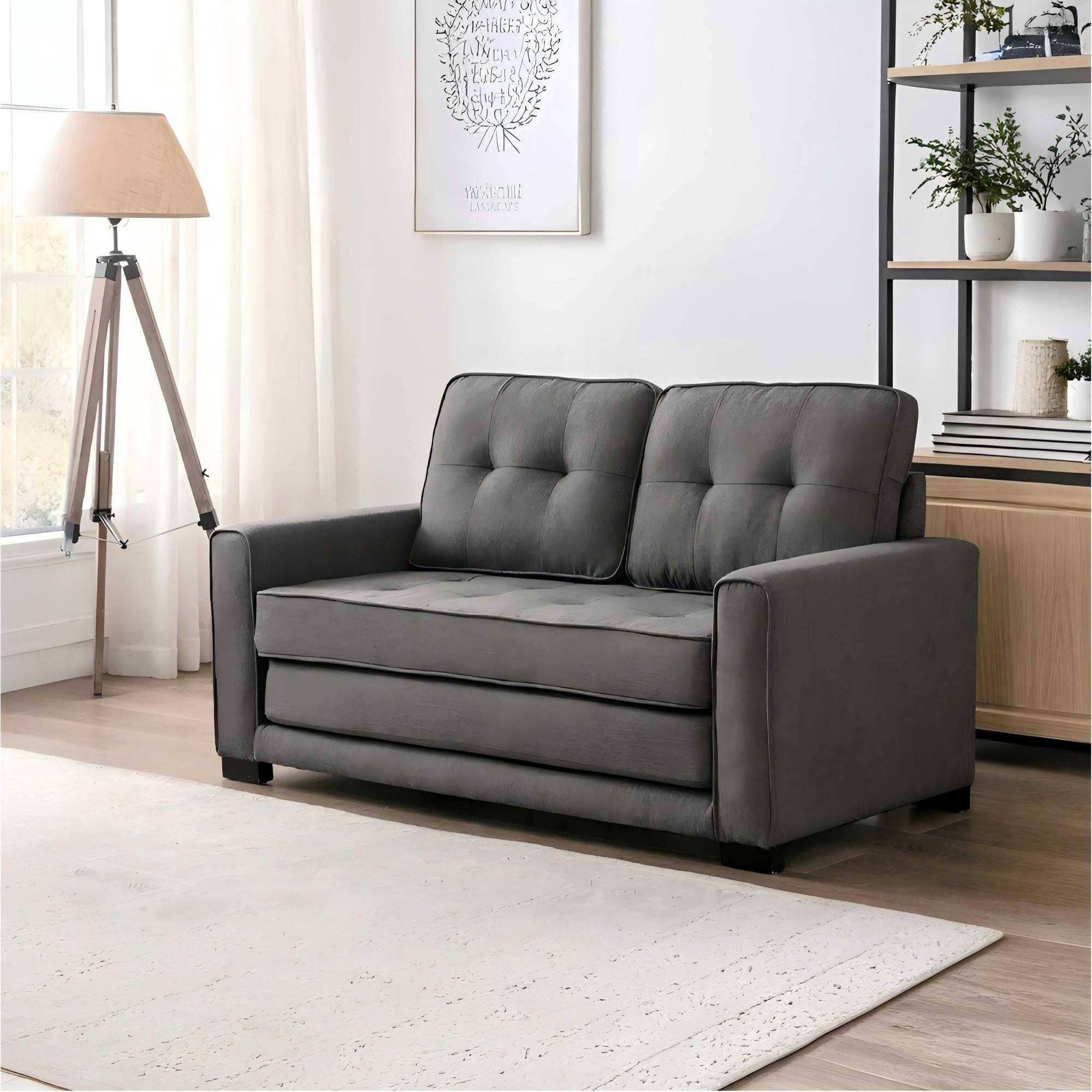 Upholstered Pull Out Sleeper Loveseat