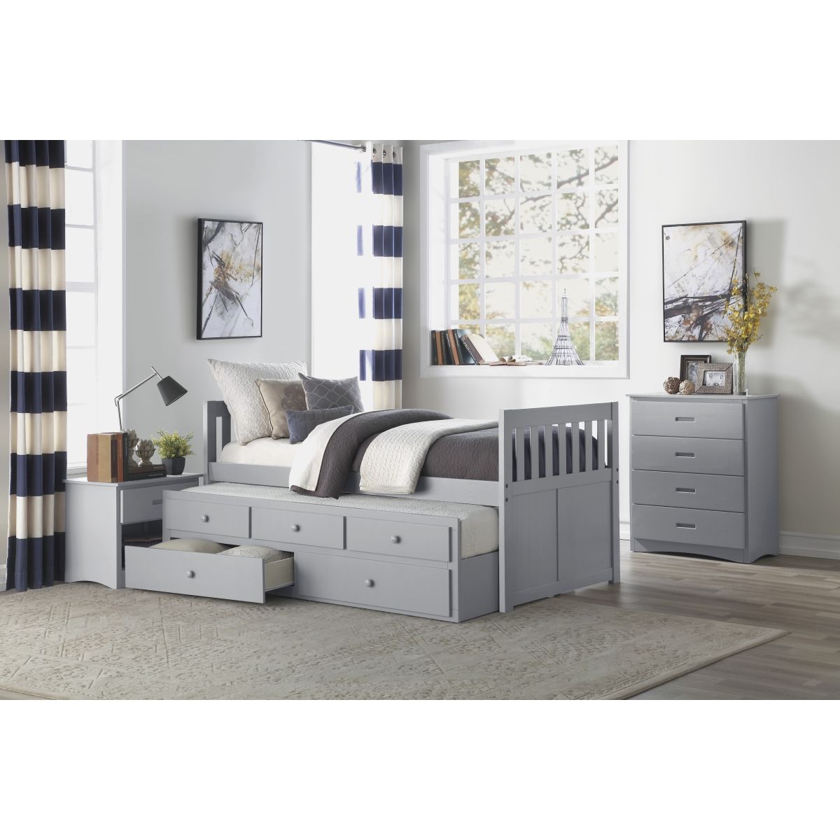 Orion - Nightstand - Gray