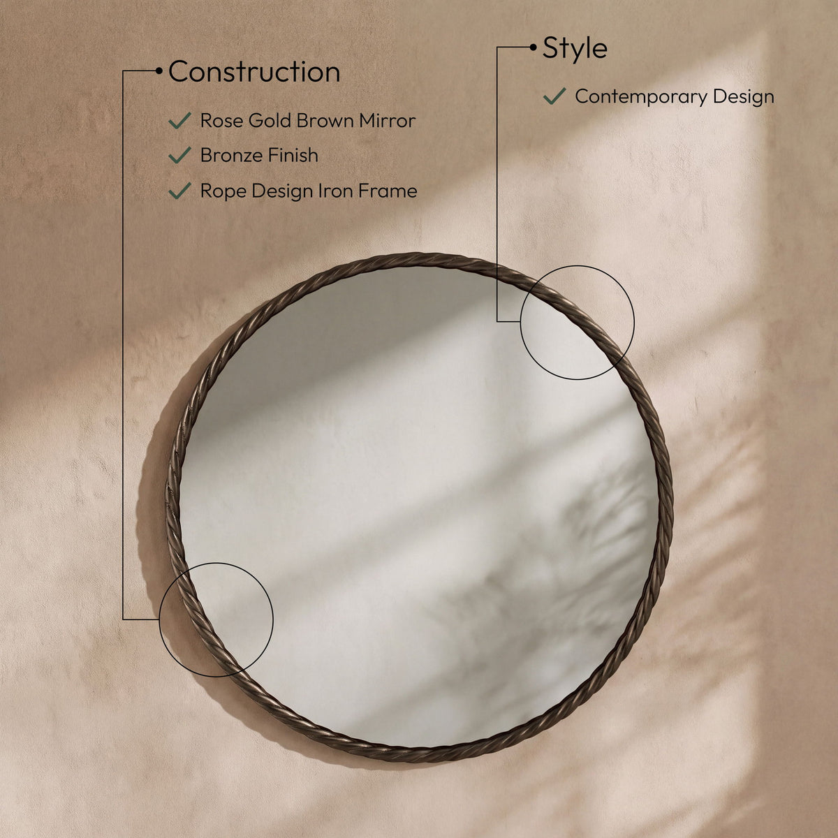 Braida - Iron Frame Mirror