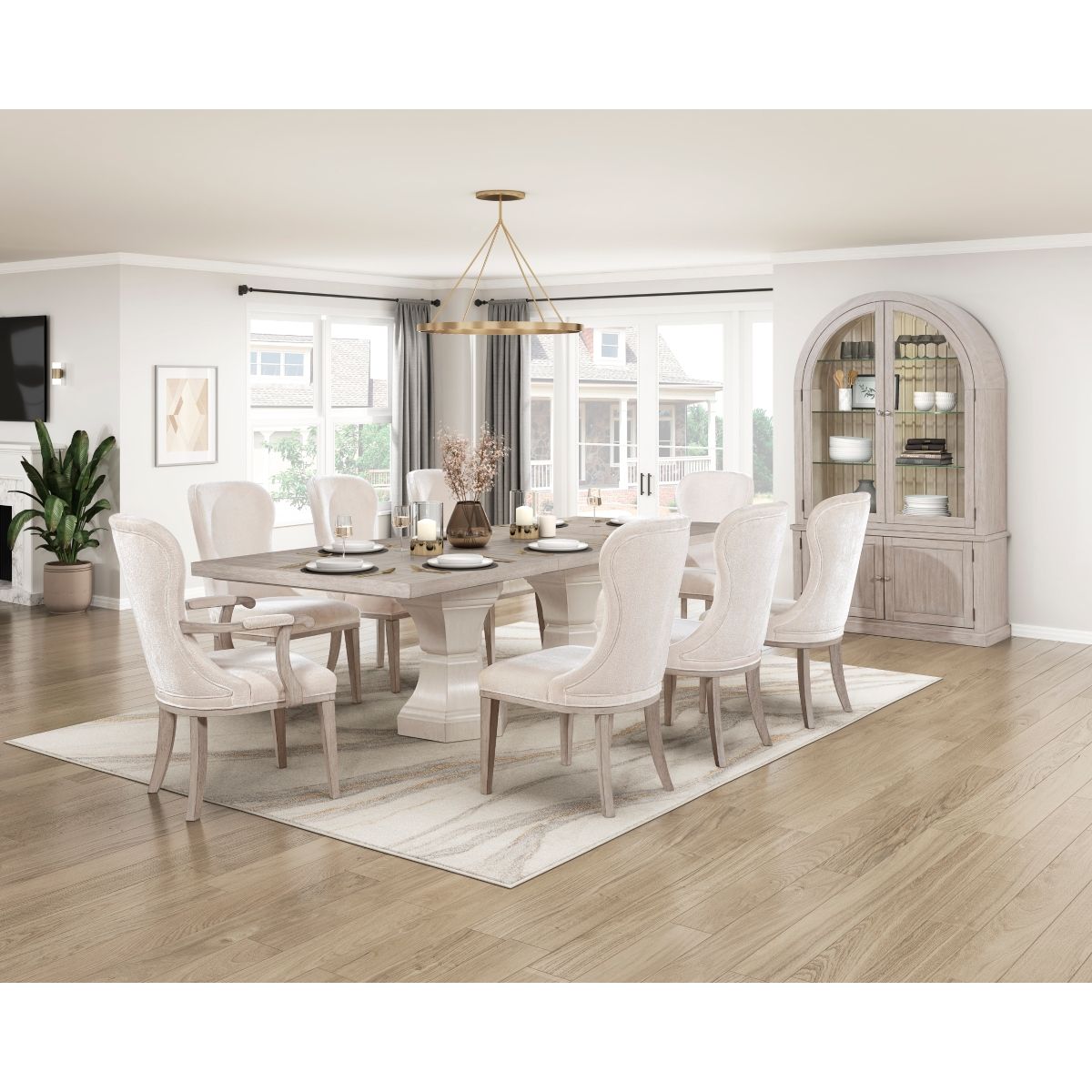 Lofton - Arm Chair (Set of 2) - Beige