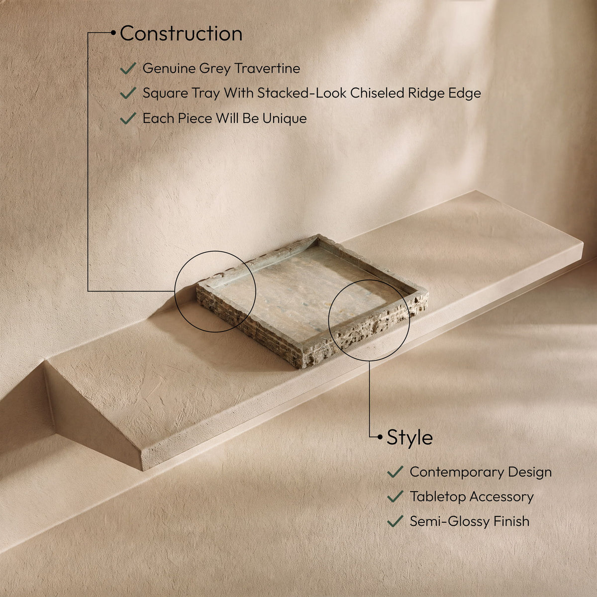 Chambers - Genuine Marble Tray
