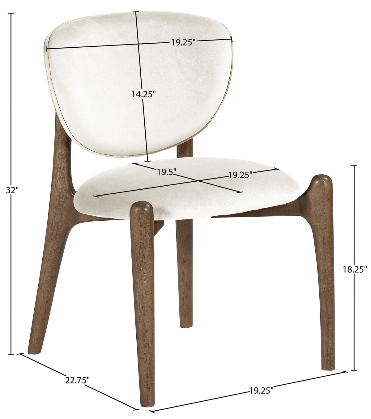 Velora - Upholstered Dining Chair (Set of 2) - Brown Base