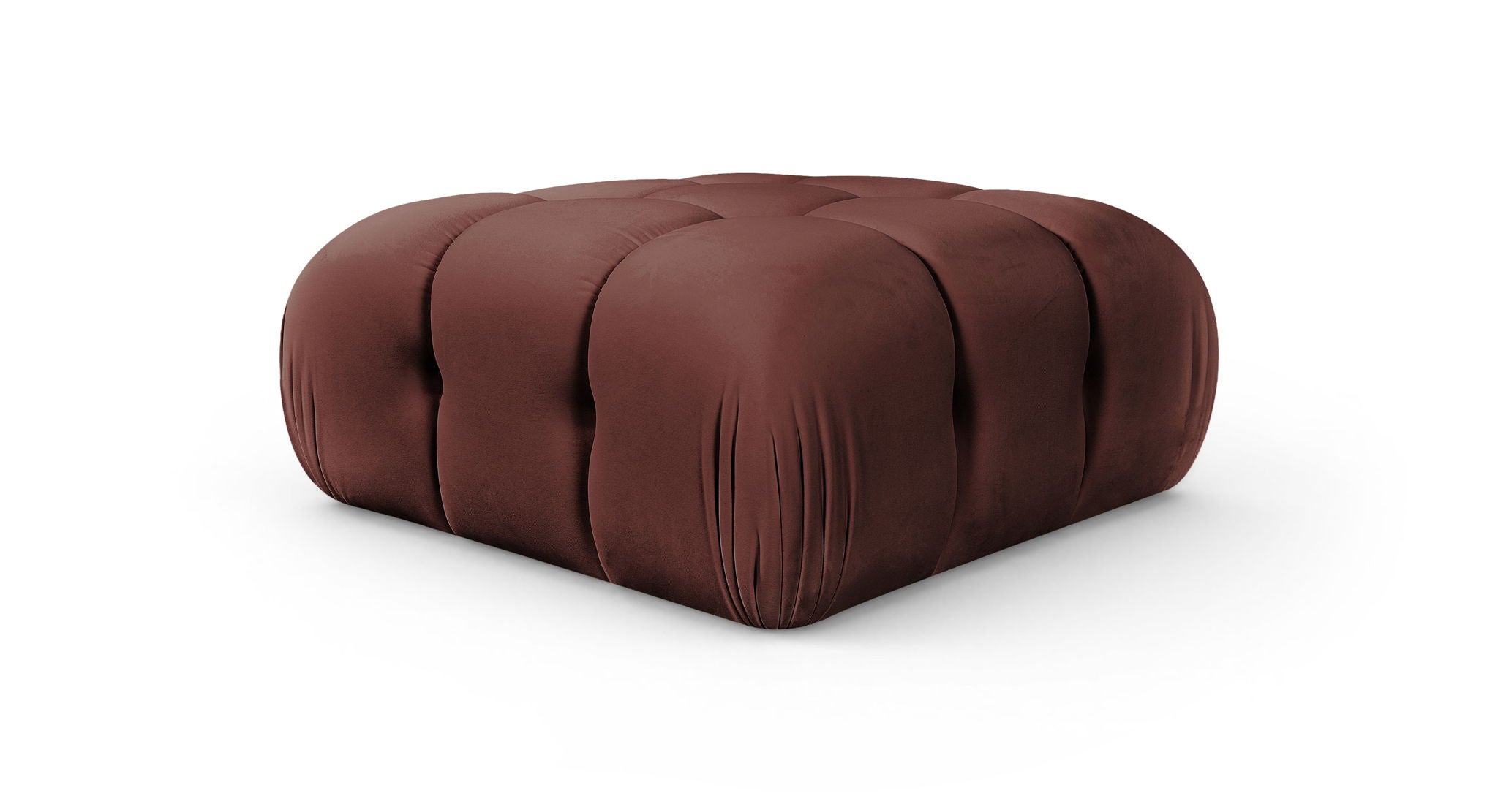 Orin - Velvet Performance Fabric Upholstered Modular Ottoman