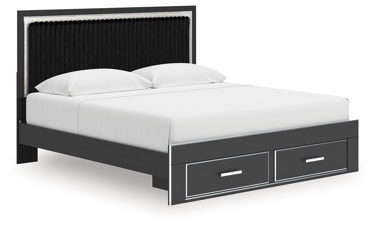 Zuraleus - Upholstered Panel Platform Storage Bed