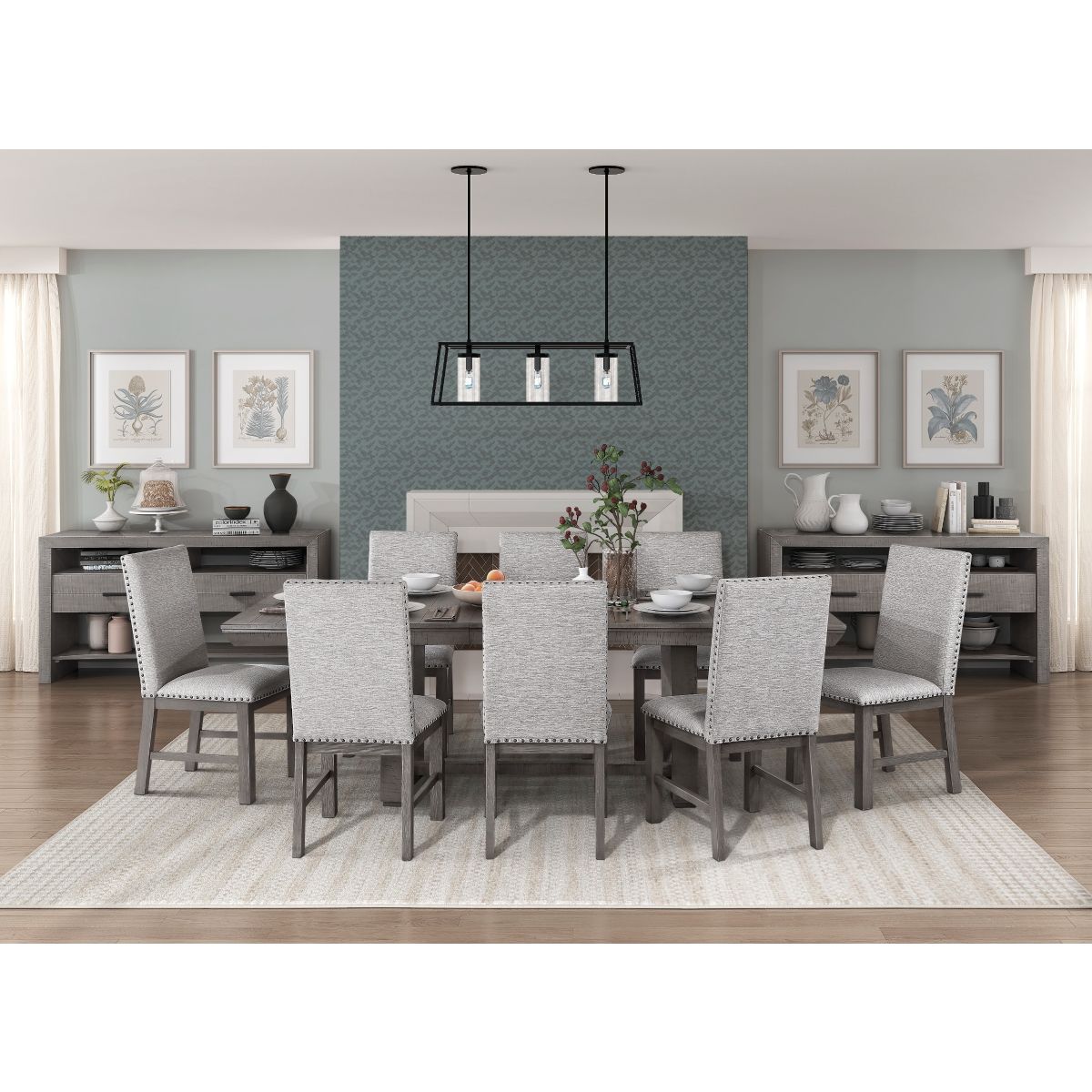 Gresham - Dining Table - Gray