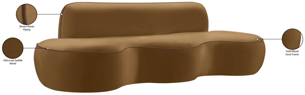 Swerve - Velvet 101" Upholstered Sofa