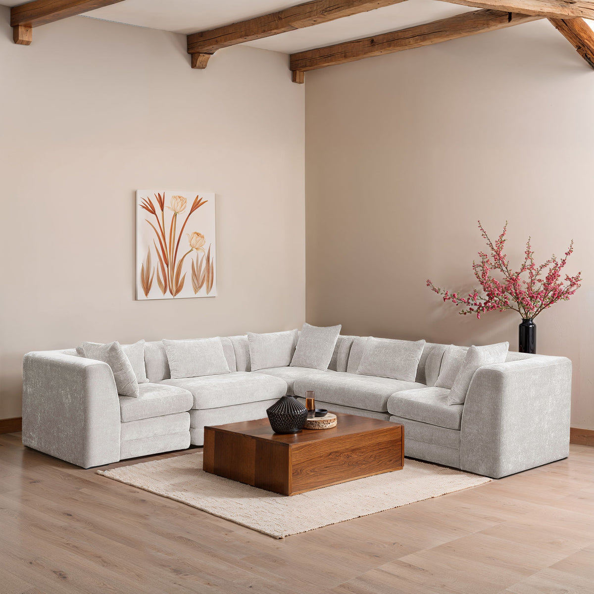 Stellar - 5 Piece Upholstered Modular Sectional