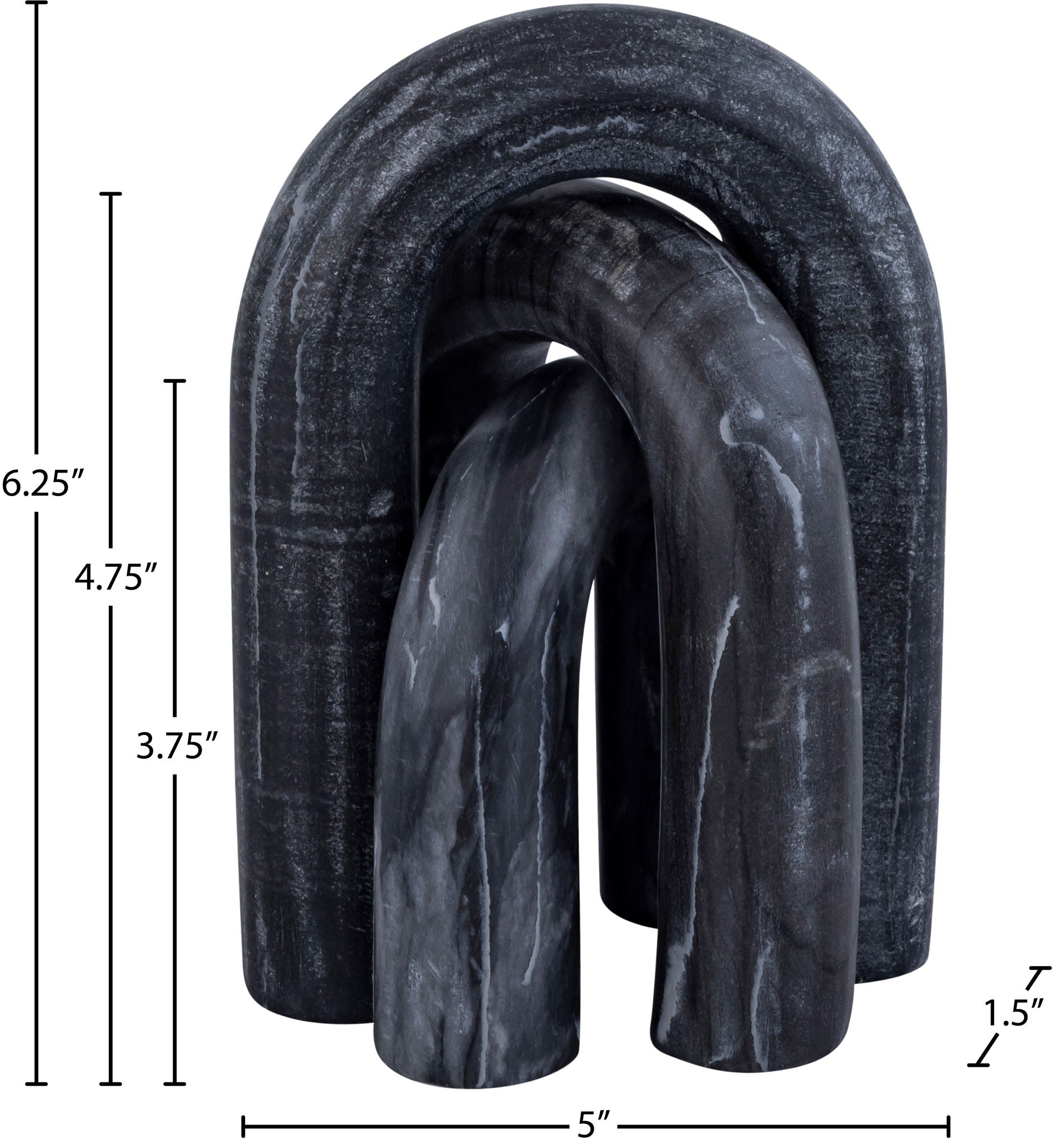 Arco - 3 Piece Marble Decorative Object