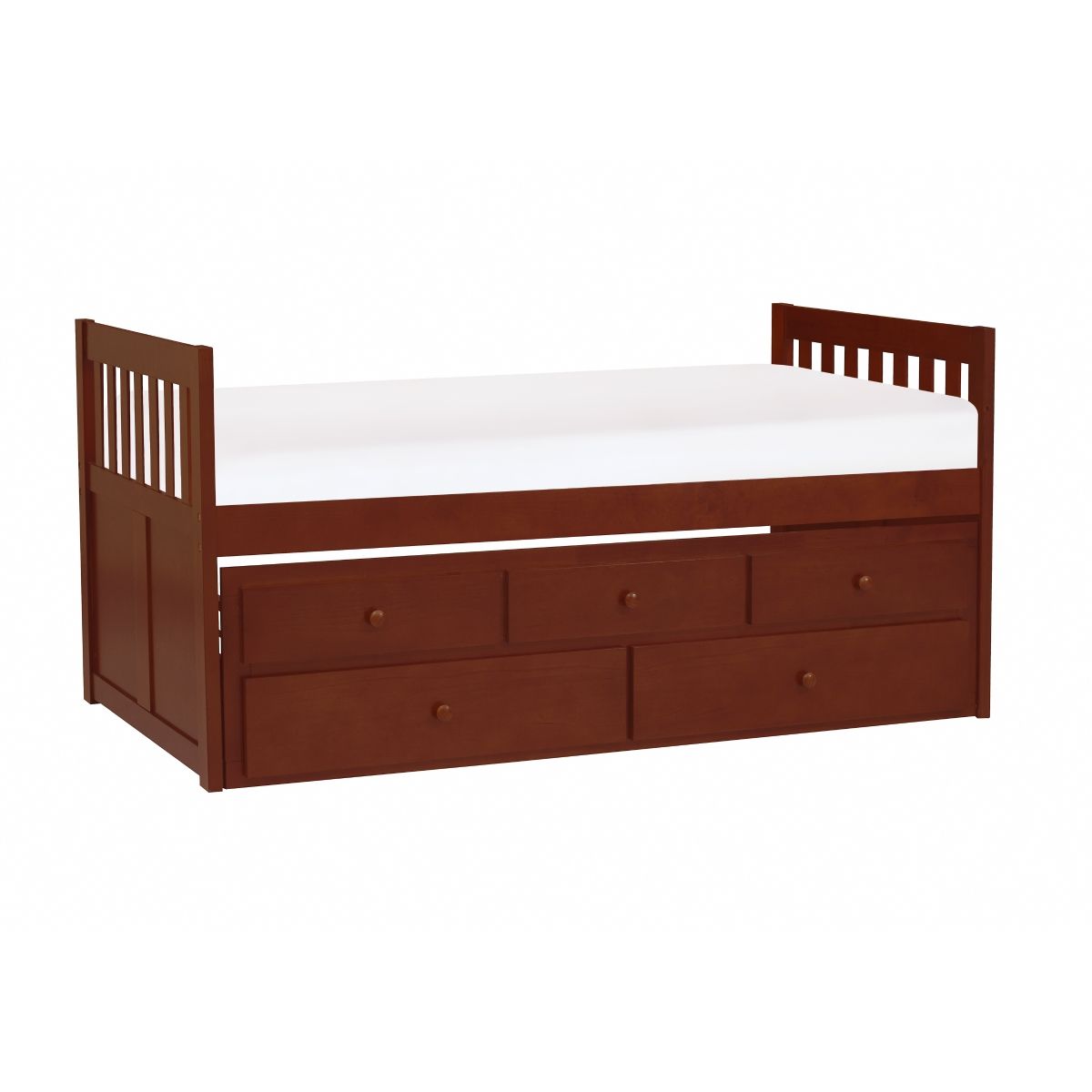 Rowe - Twin/Twin Trundle Bed - Cherry
