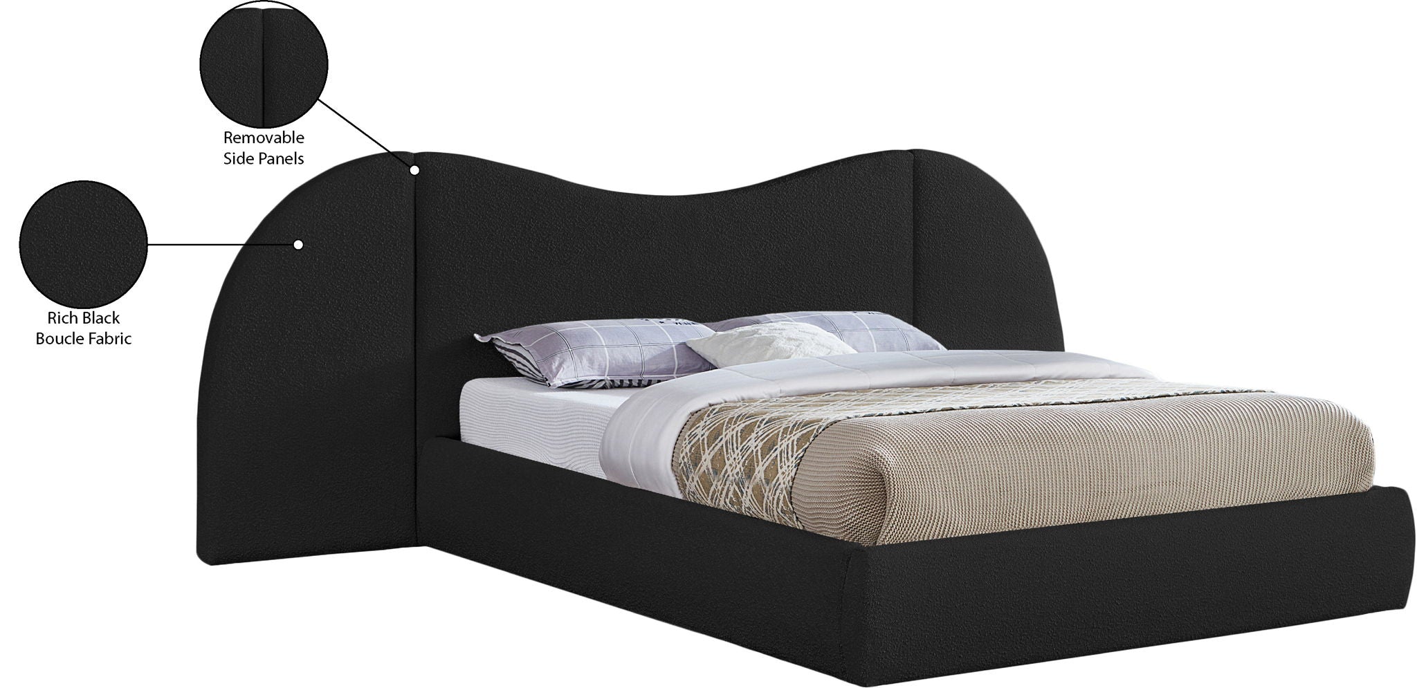 Everest - Boucle Fabric Bed