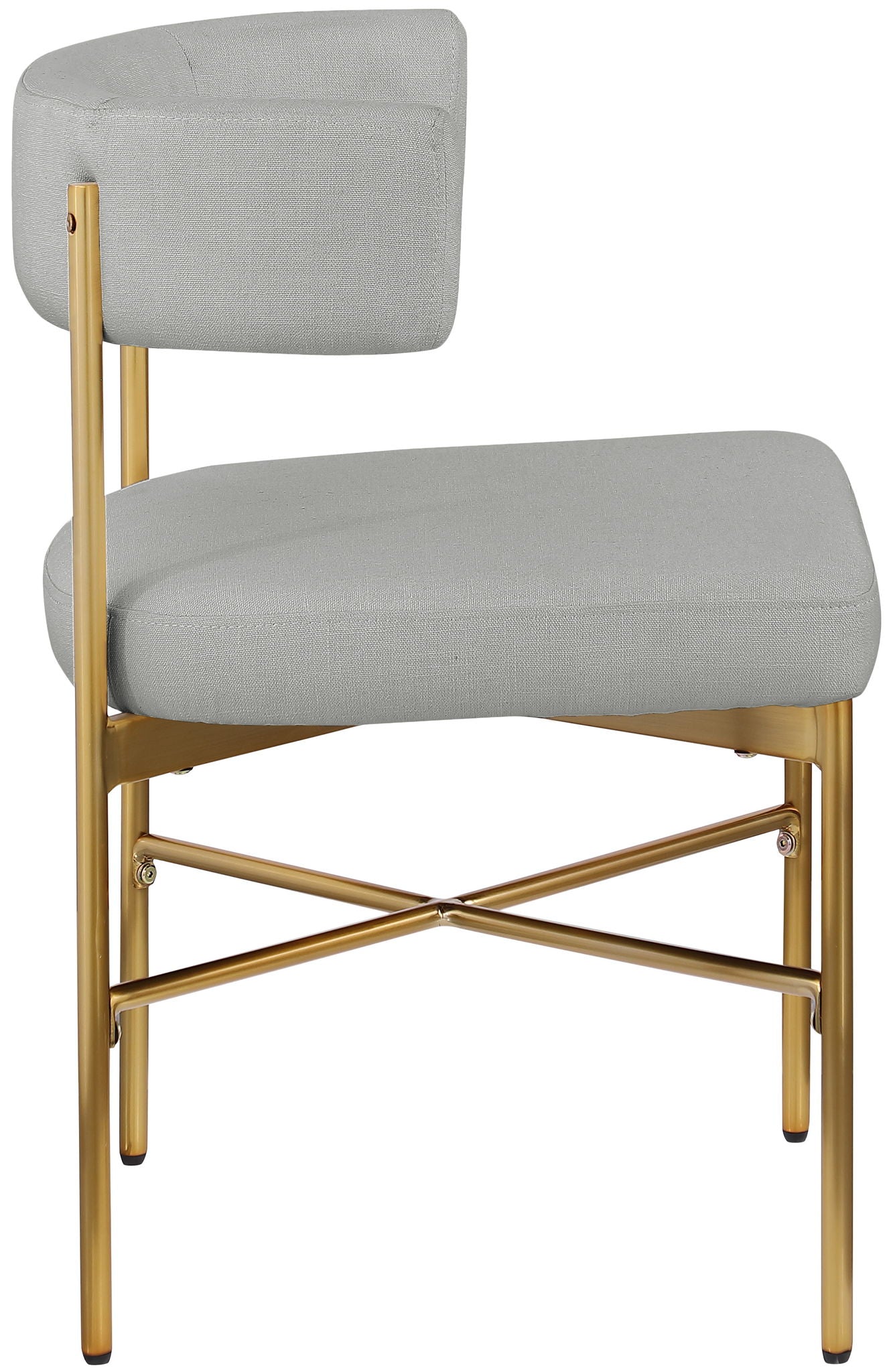 Rivage - Durable Dining Chair With Gold Frame (Set of 2)