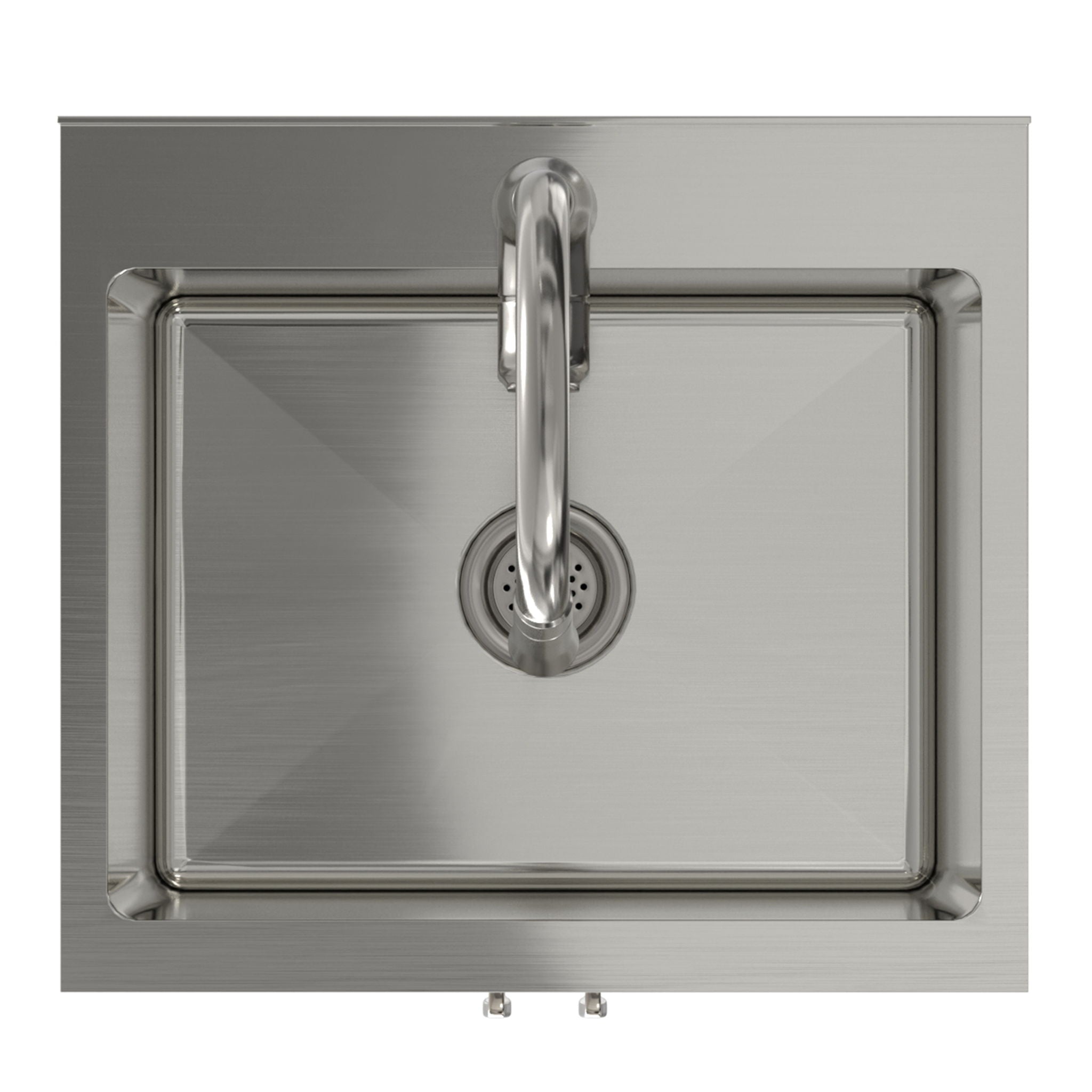 Darwin - Laundry Utility Sink And Cabinet With Sink And Pull Out Faucet - White
