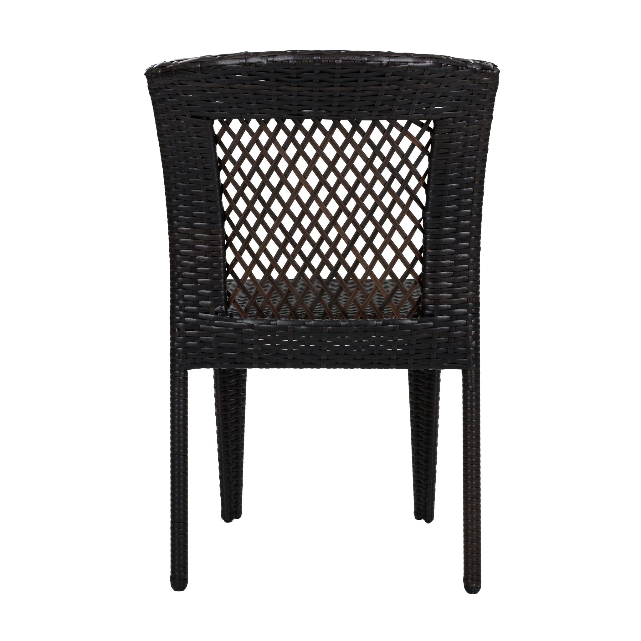 7 Piece Outdoor Patio Dining Set With Table & 6 Chairs - Brown / Brown Multi