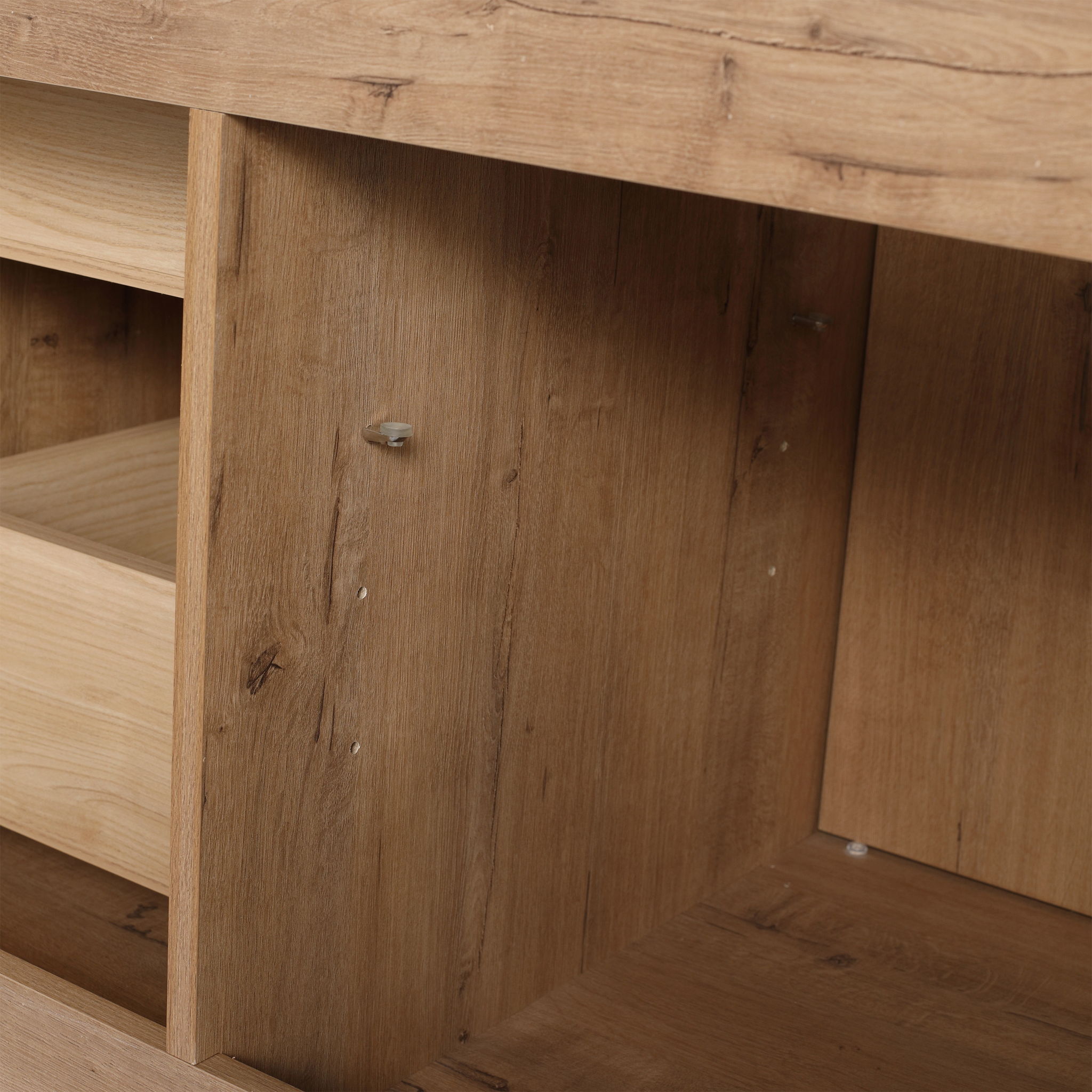 35" Freestanding Bathroom Vanity With Soft Close Doors And 2 Drawers (Vanity Only) - Imitative Oak