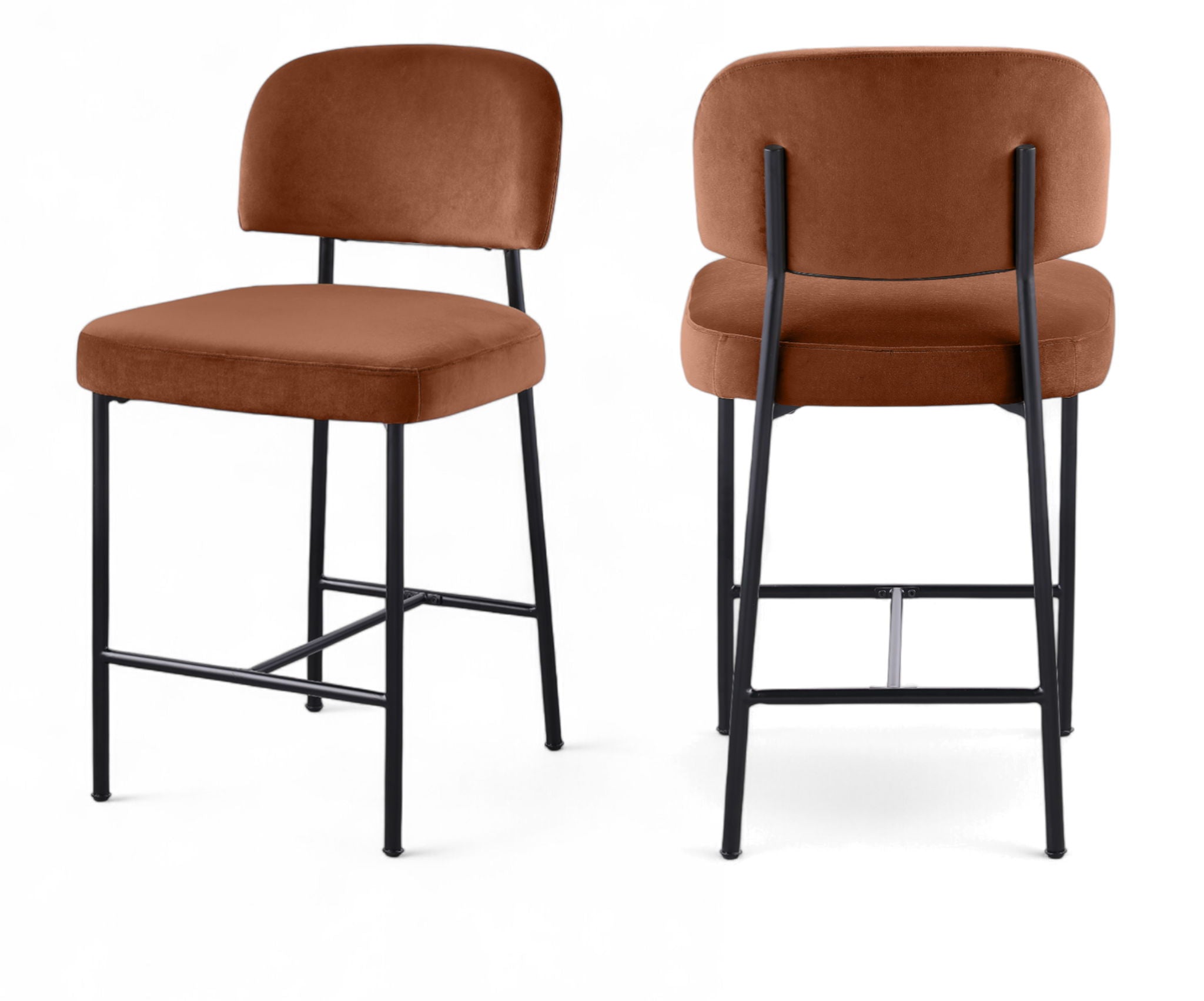 Zarelle - Performance Fabric Upholstered Counter Stool (Set of 2)