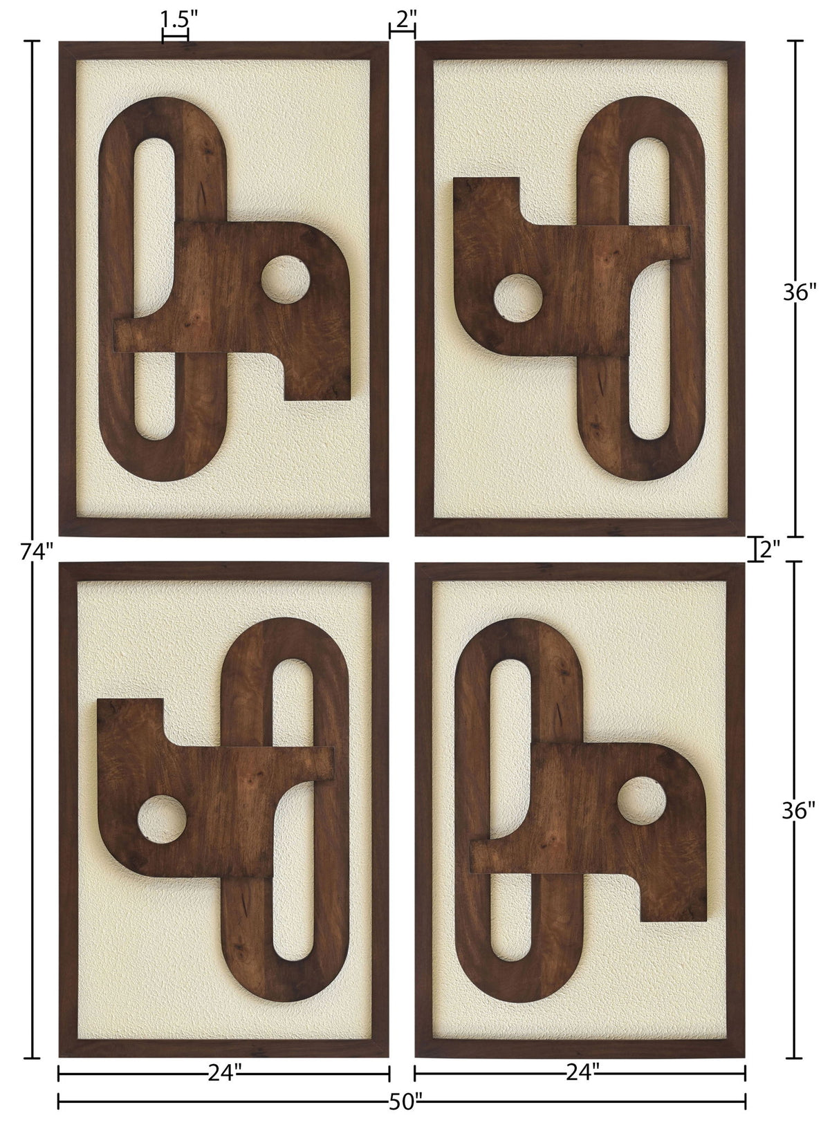 Arid - 4 Piece Wall Art