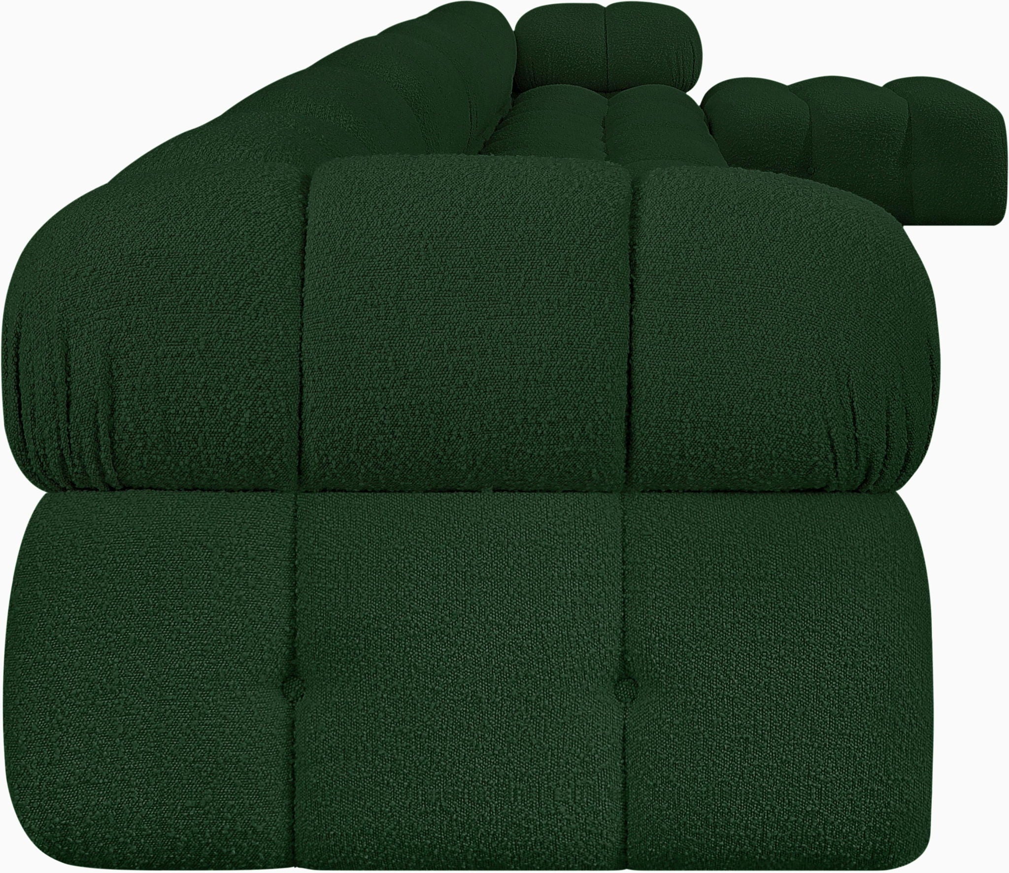 Ames - 7 Piece Boucle Fabric Modular L-Shaped Sectional