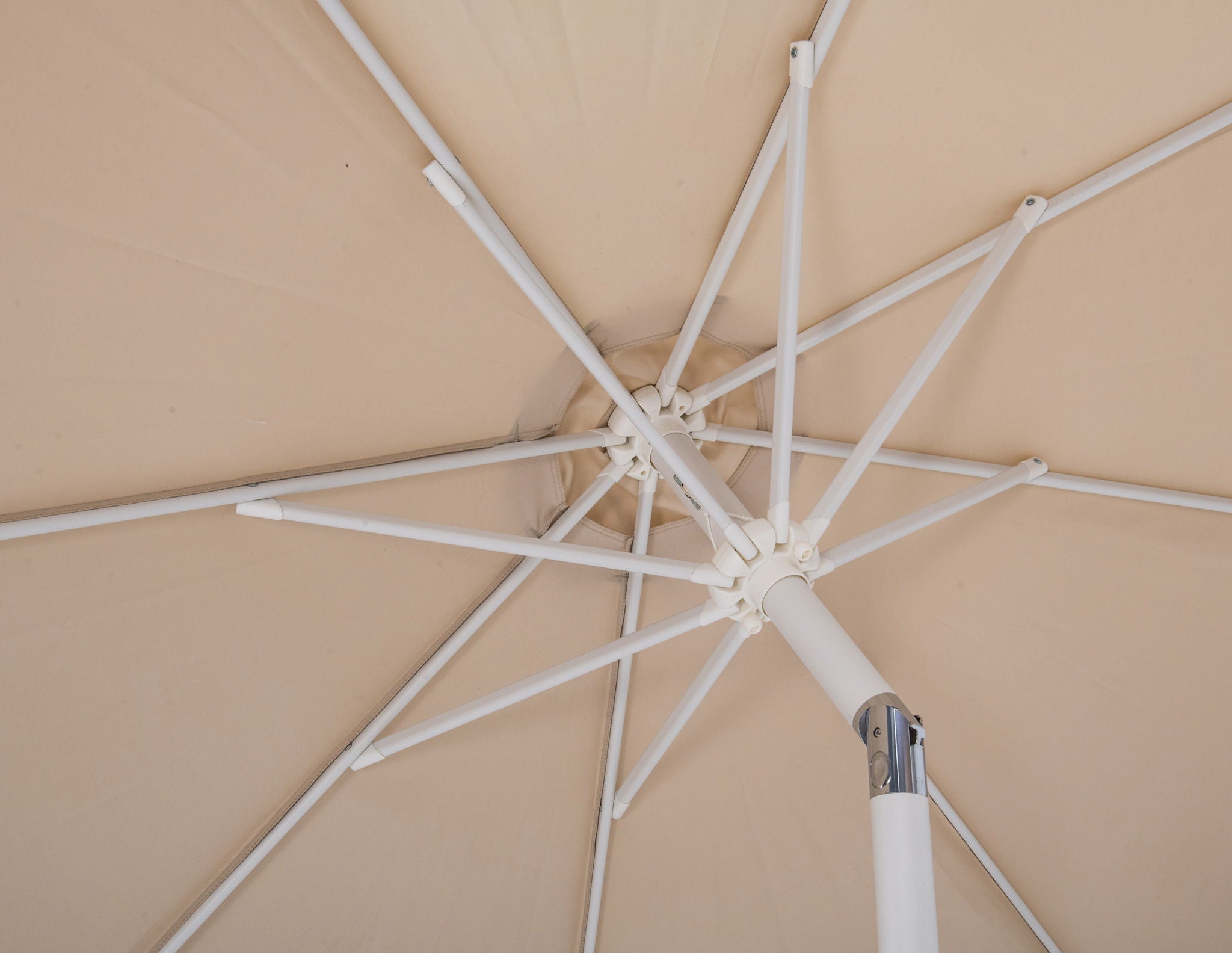 Fiji - Aluminum Patio Umbrella With Round White Base