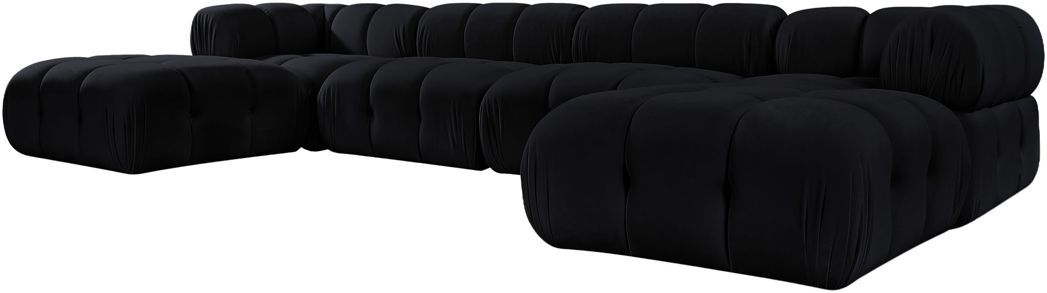 Orin - Velvet 6 Piece Modular Double Chaise Sectional