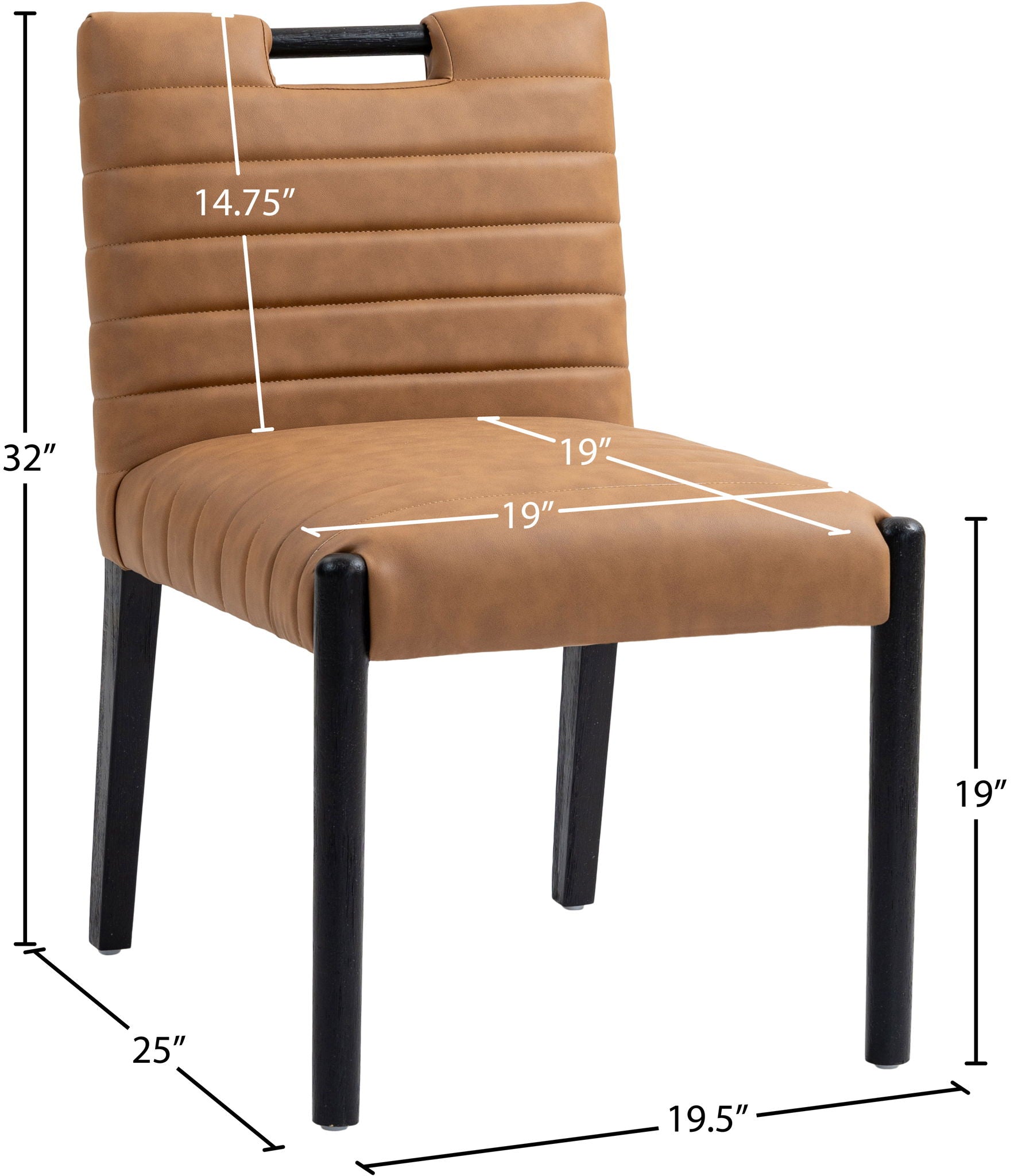Aimee - Dining Side Chair (Set of 2) - Black Legs