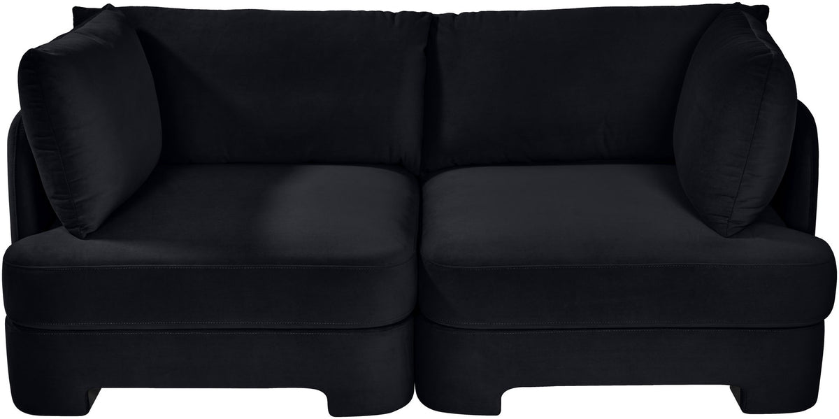 Hammond - Velvet Performance Fabric Upholstered 2 Piece Loveseat