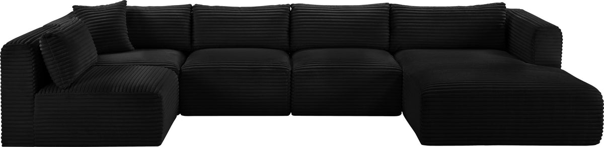 Shaggy - 5 Piece Modular U-Shaped Sectional