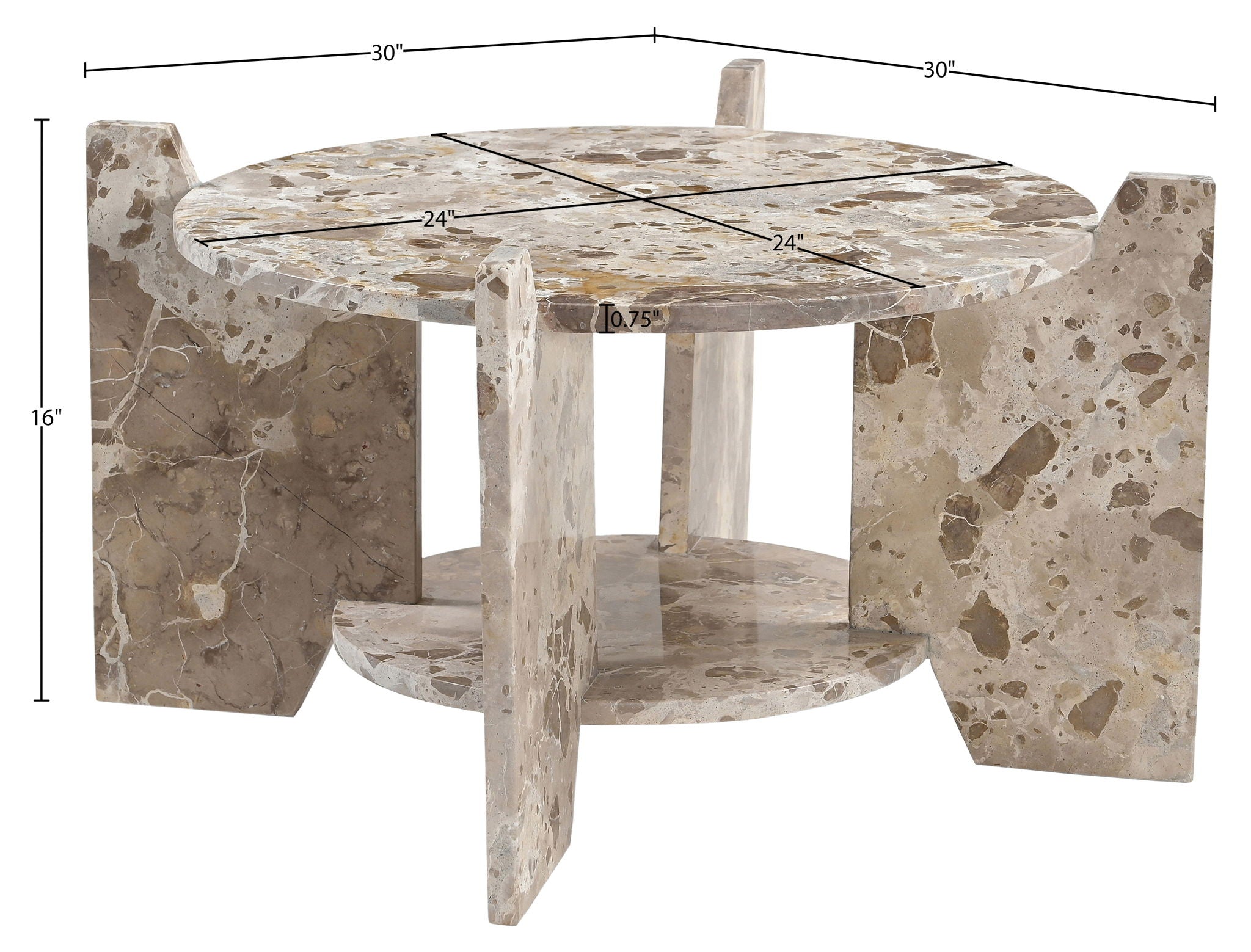 Soriano - Genuine Marble Table