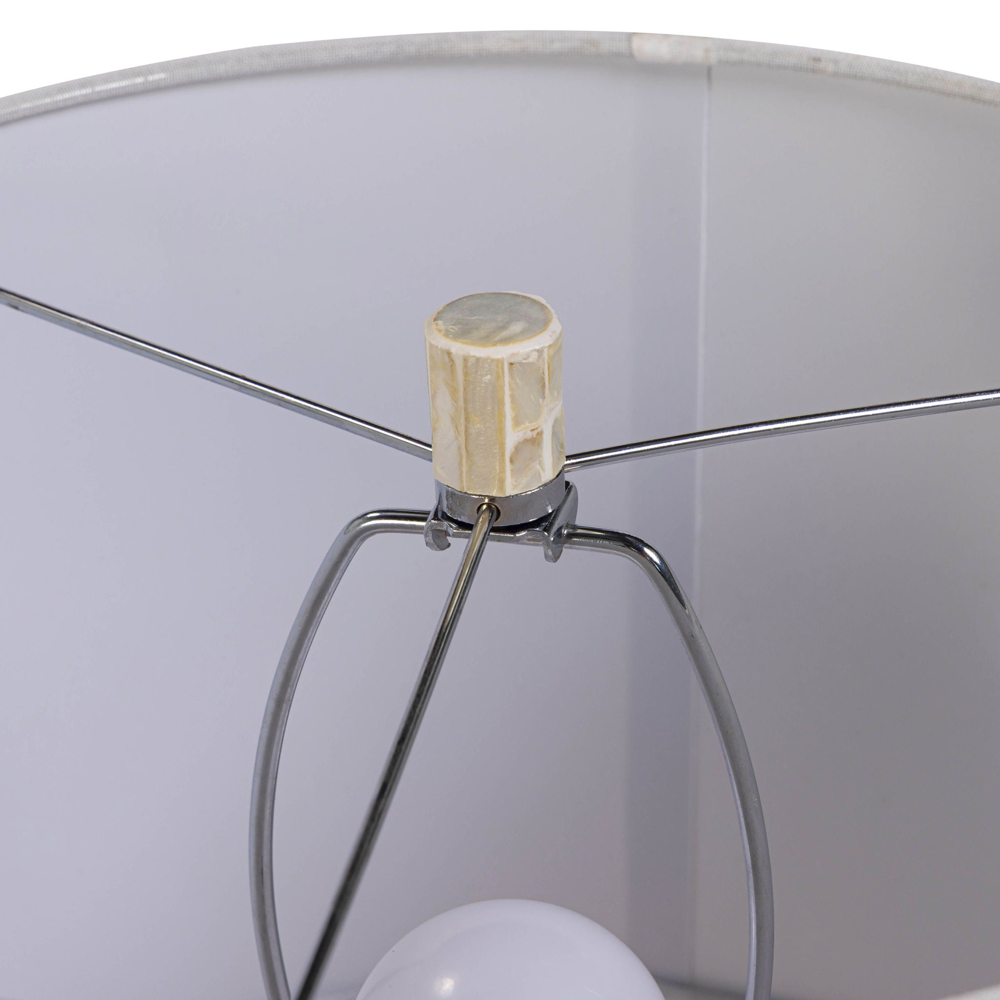 Lassy - Ribbon Capiz Shell Table Lamp - Pink