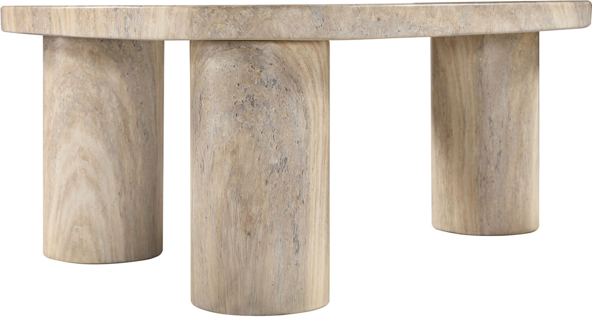 Teramo - Traverine Concrete Indoor/Outdoor Coffee Table