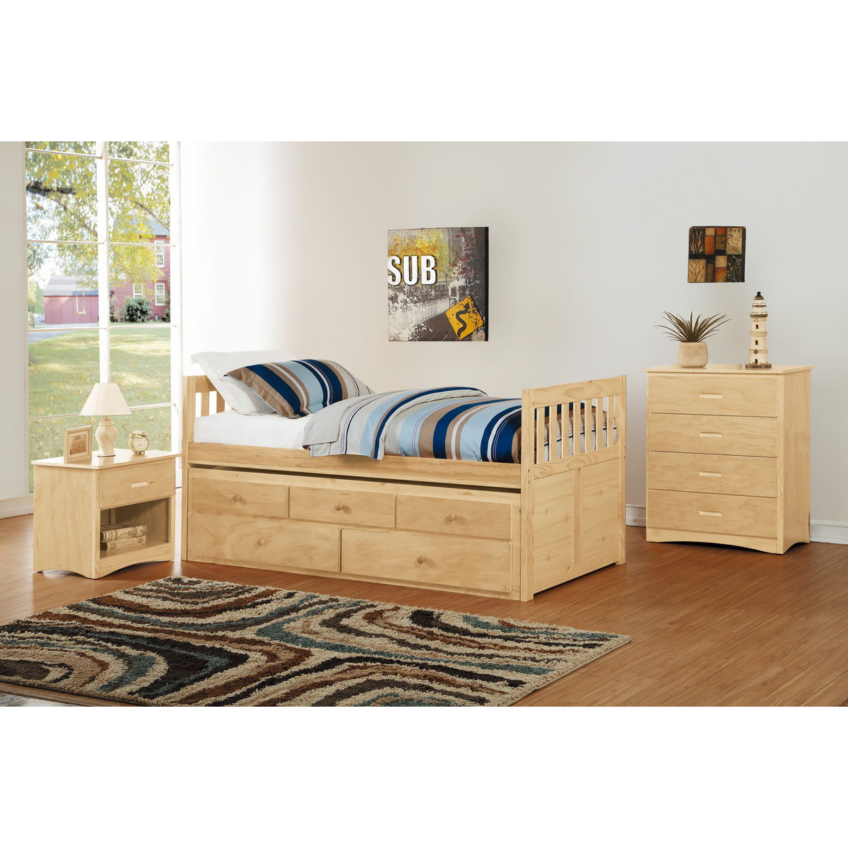 Bartly - Nightstand - Natural