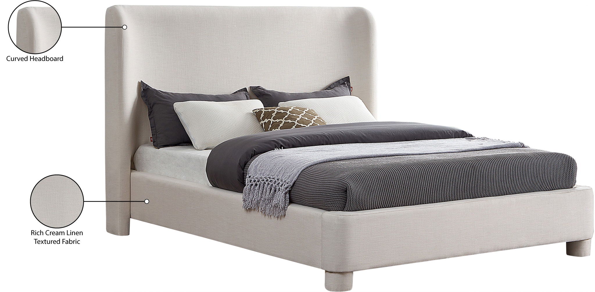Penny - Polyester Fabric Bed