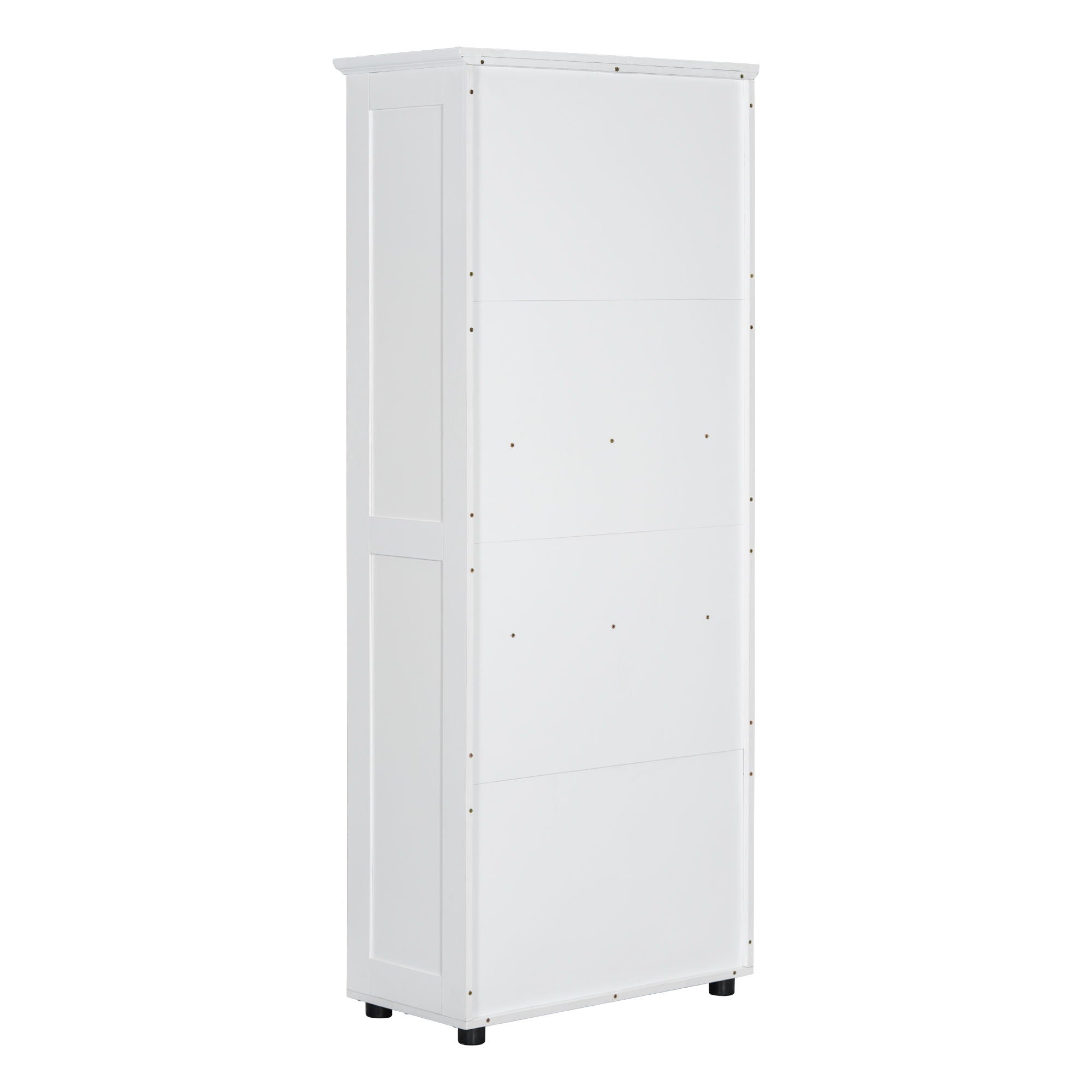 Storage Cabinet With Adjustable Shelves, 2 Doors, Rectangle Design For Bathroom