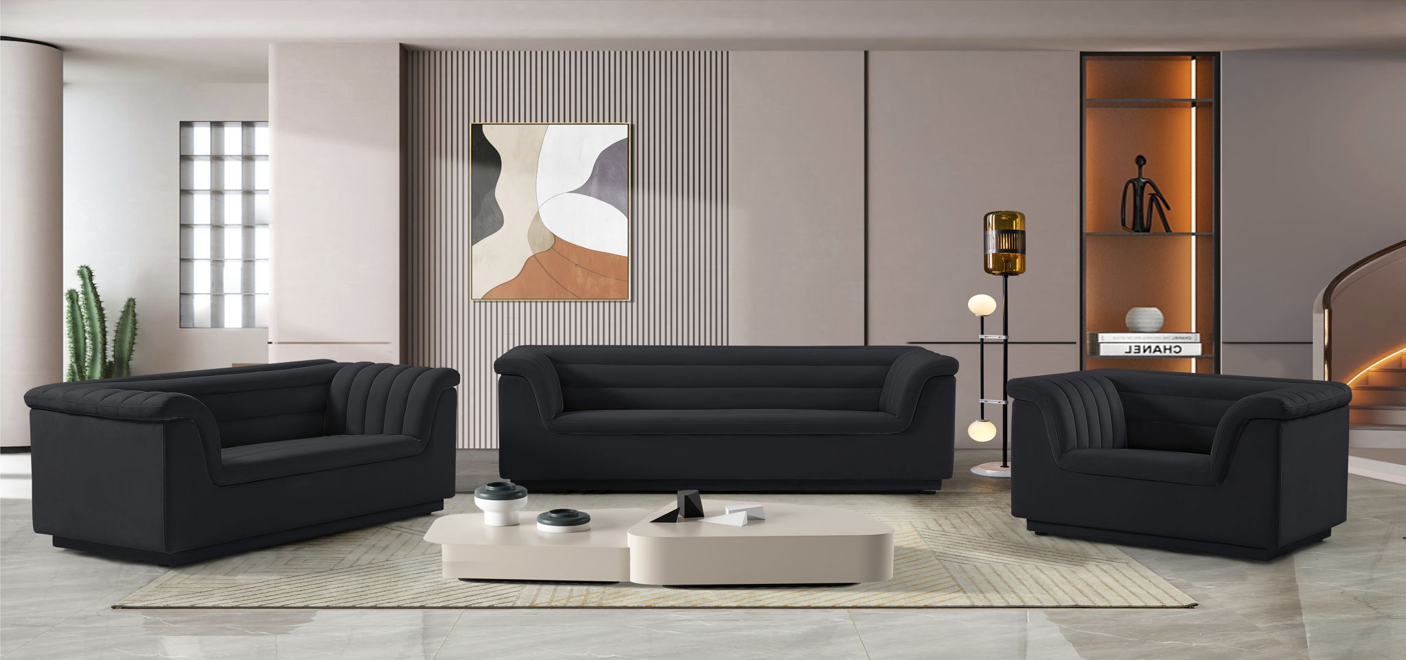 Cascade - Velvet Loveseat