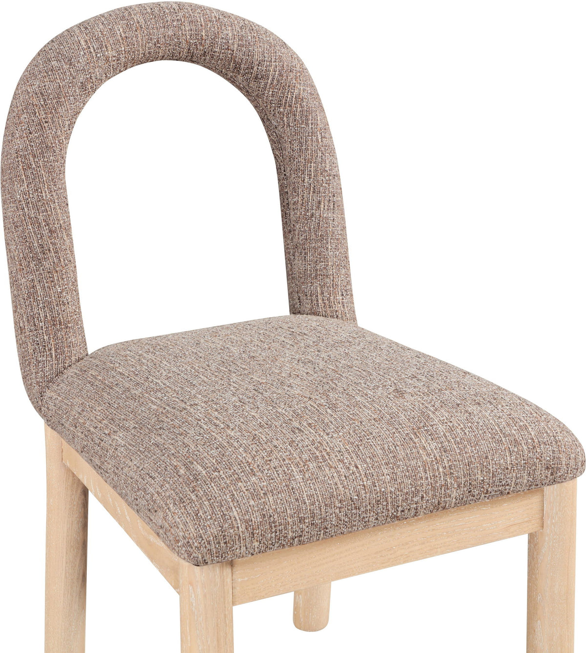 Conrad - Linen Dining Chair With Natural Legs