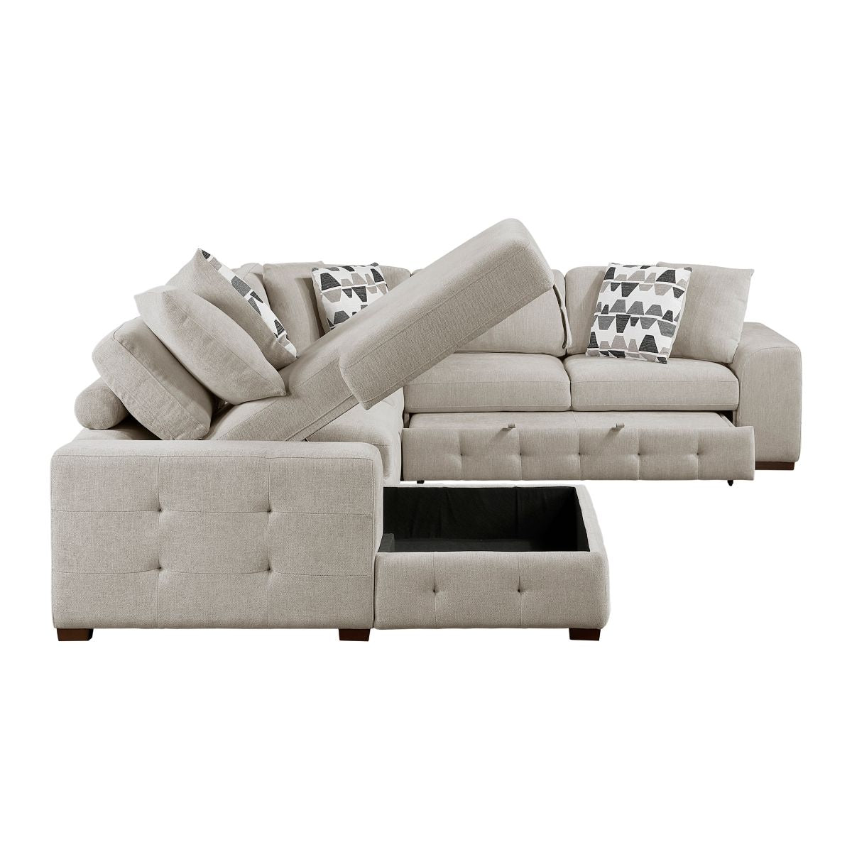 Raife - Sectional With Ottoman