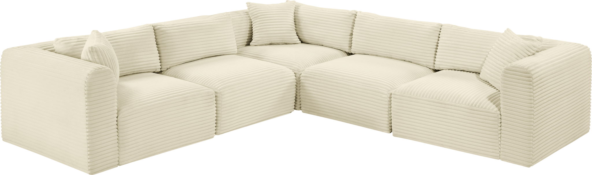 Shaggy - 5 Piece Modular Corner Sectional