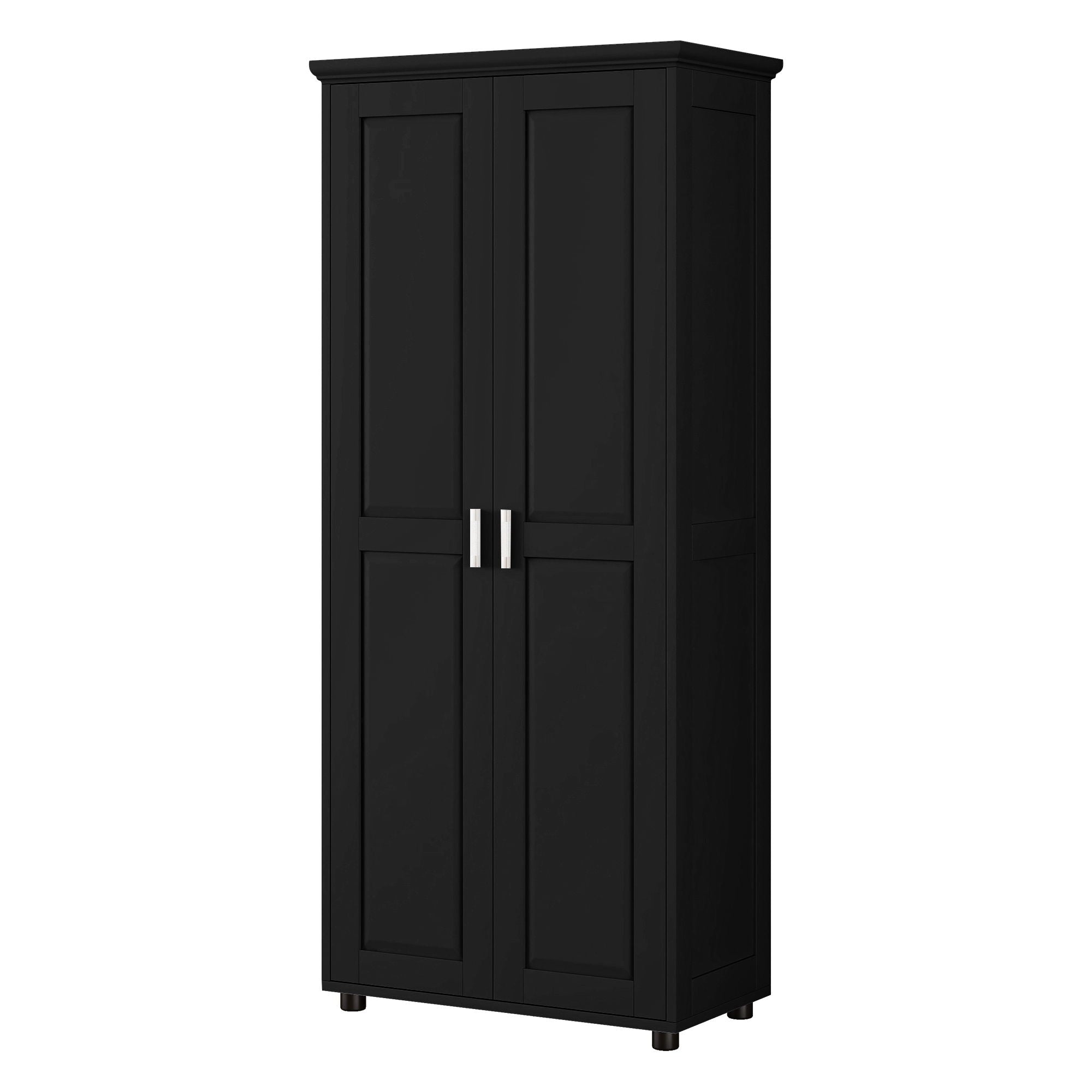 Storage Cabinet With Adjustable Shelves, 2 Doors, Rectangle Design For Bathroom