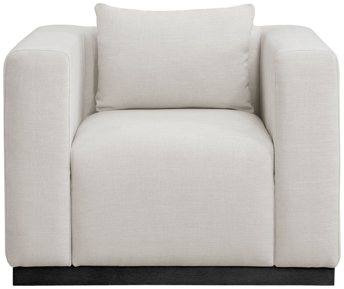 Alfie - Linen Textured Fabic Chair