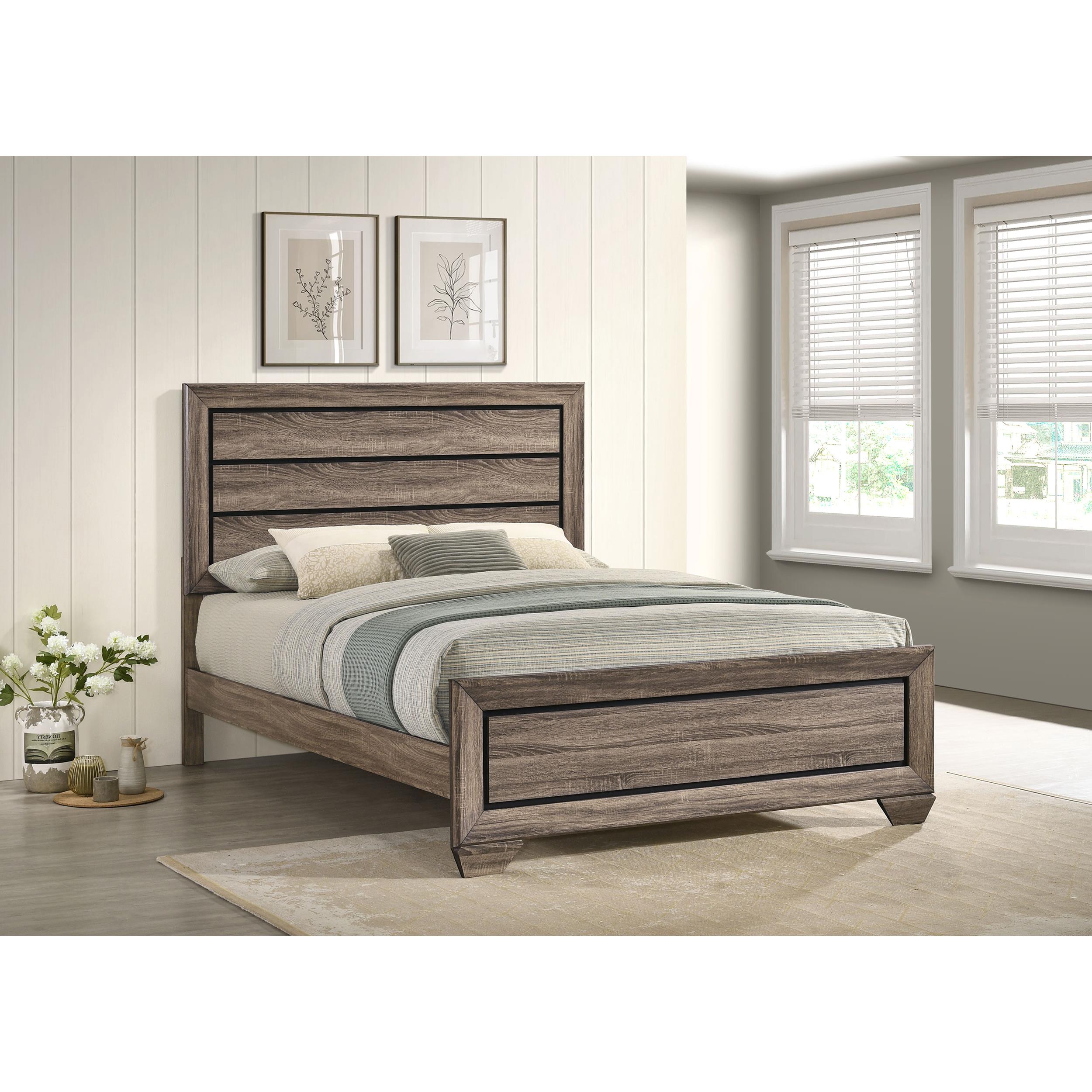 Diamond Modern Furniture COA Kauffman Queen Panel Bed 204191Q IMAGE 6