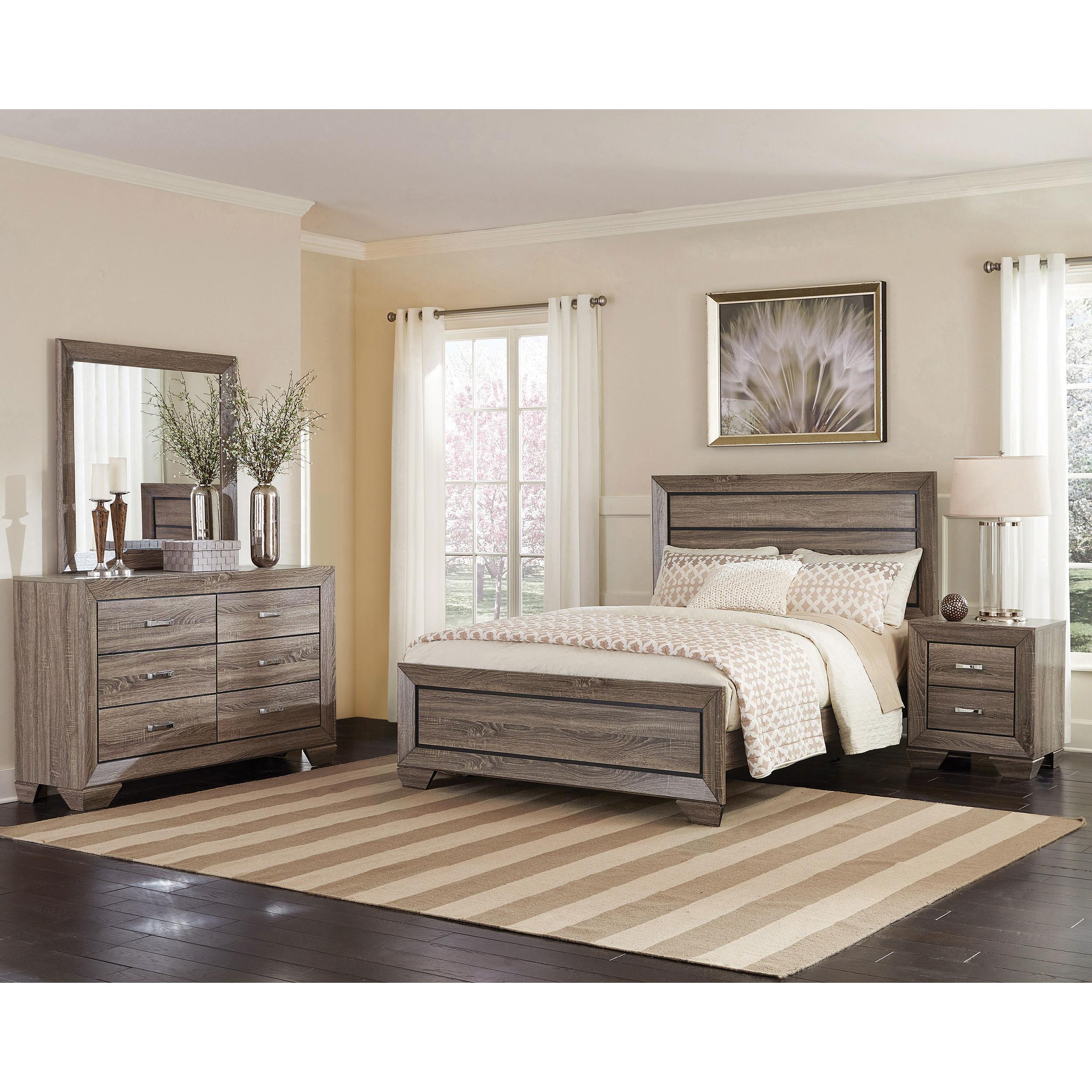 Diamond Modern Furniture COA Kauffman Queen Panel Bed 204191Q IMAGE 7