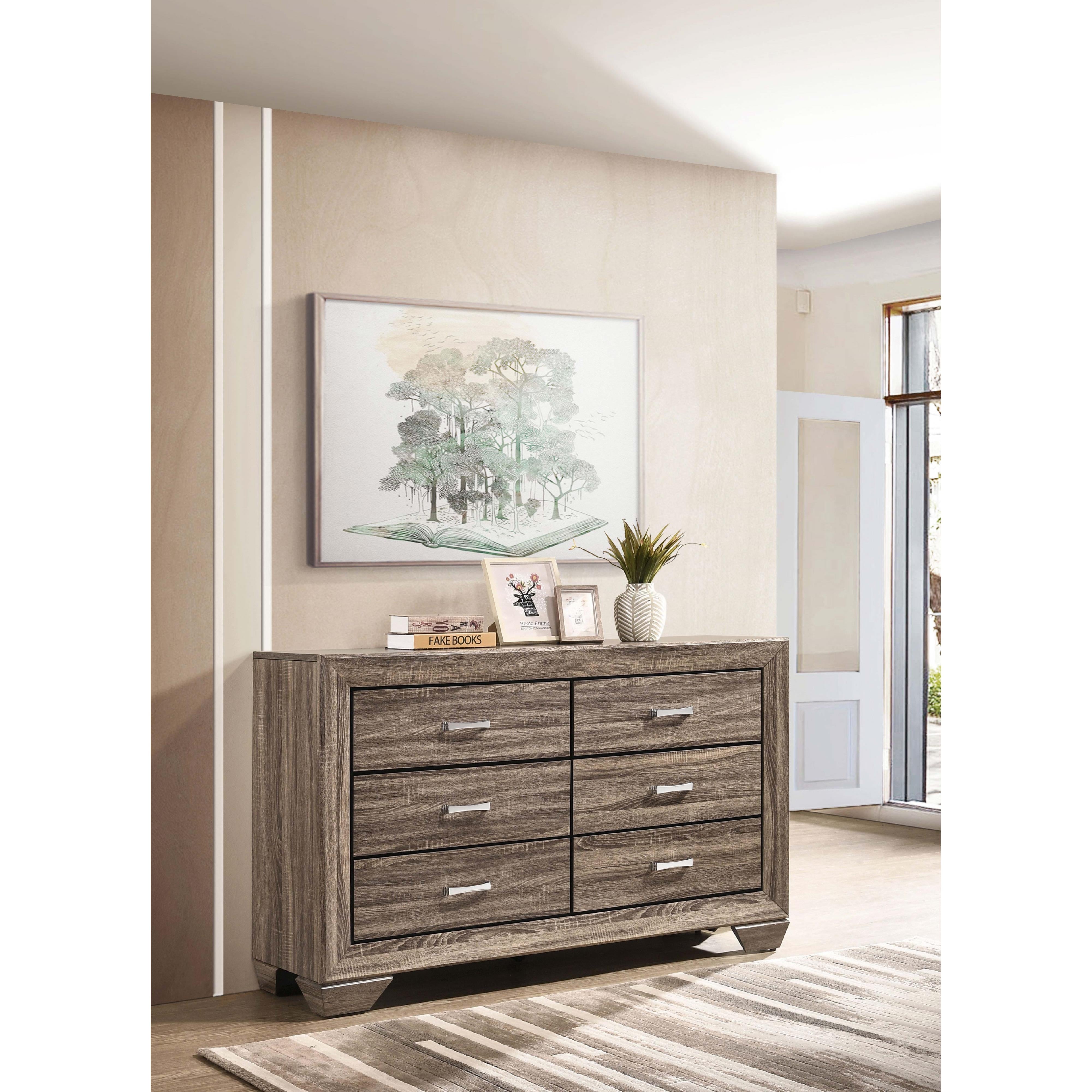 Diamond Modern Furniture COA Kauffman 6-Drawer Dresser 204193 IMAGE 9