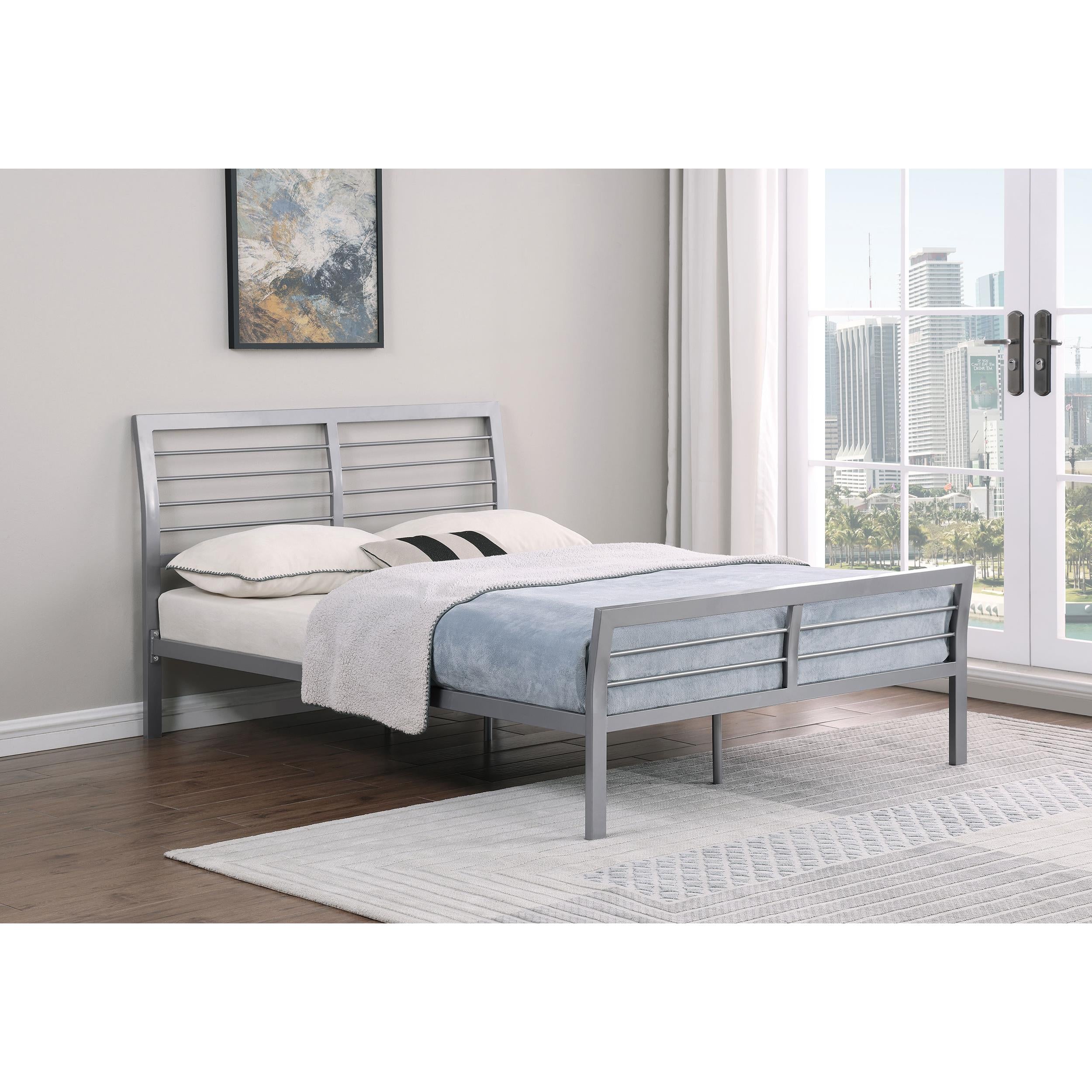 Diamond Modern Furniture COA Cooper Full Metal Bed 300201F IMAGE 8