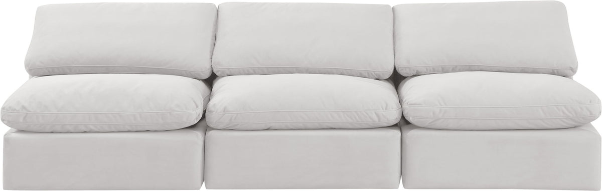 Indulge - Velvet 3 Seat Modular Armless Sofa