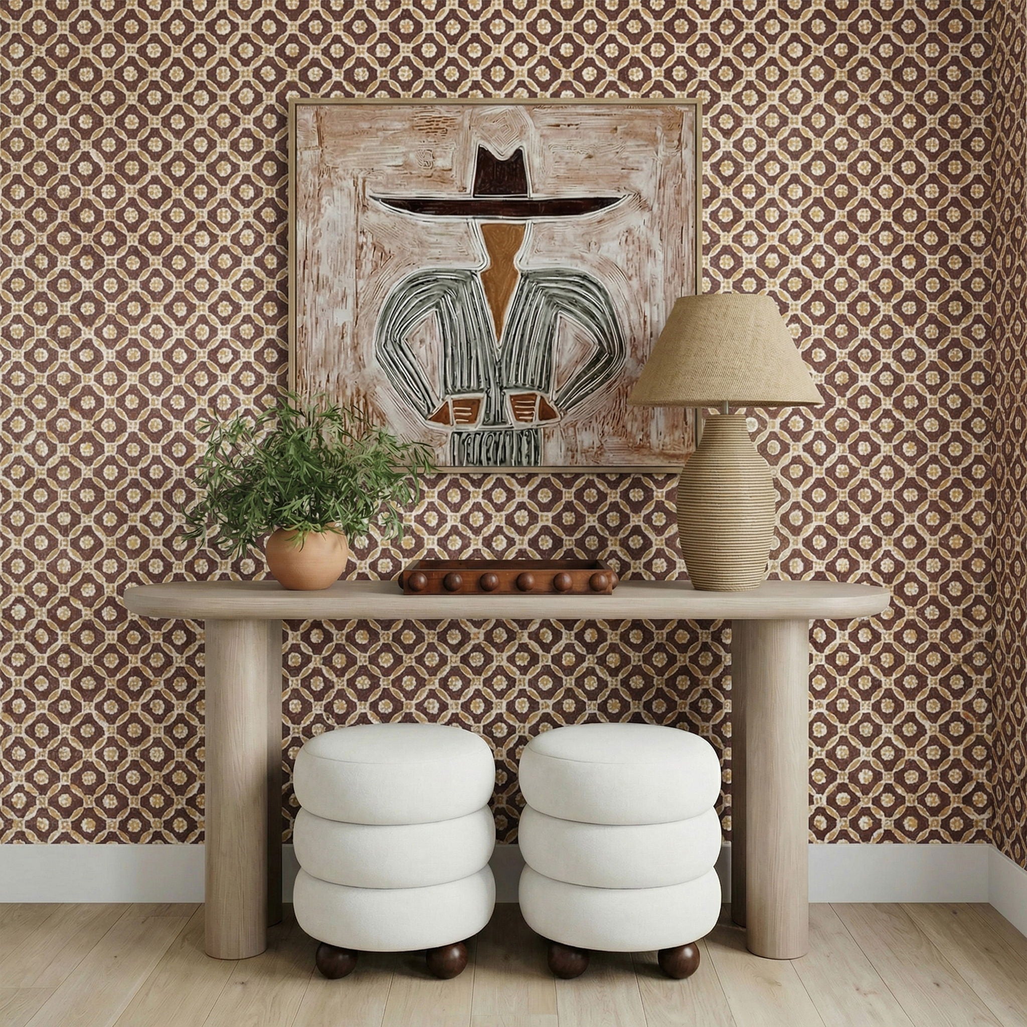 Tanga - Jute And Cotton Table Lamp - Natural