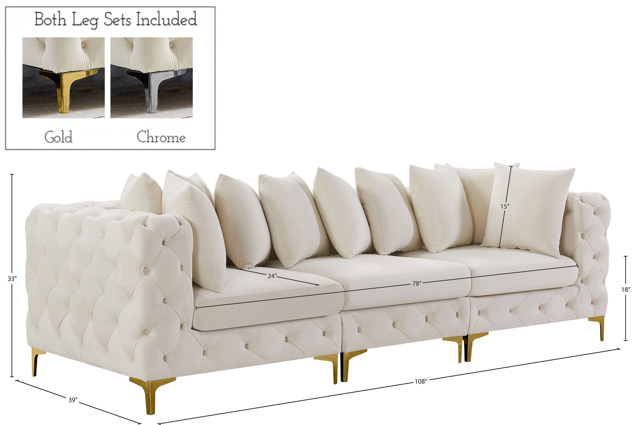 Tremblay - Modular Sofa - 3 Seats