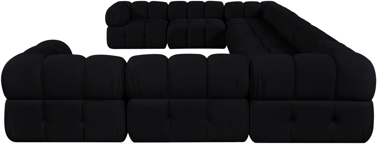 Orin - Velvet Performance Fabric Upholstered 9 Piece Sectional
