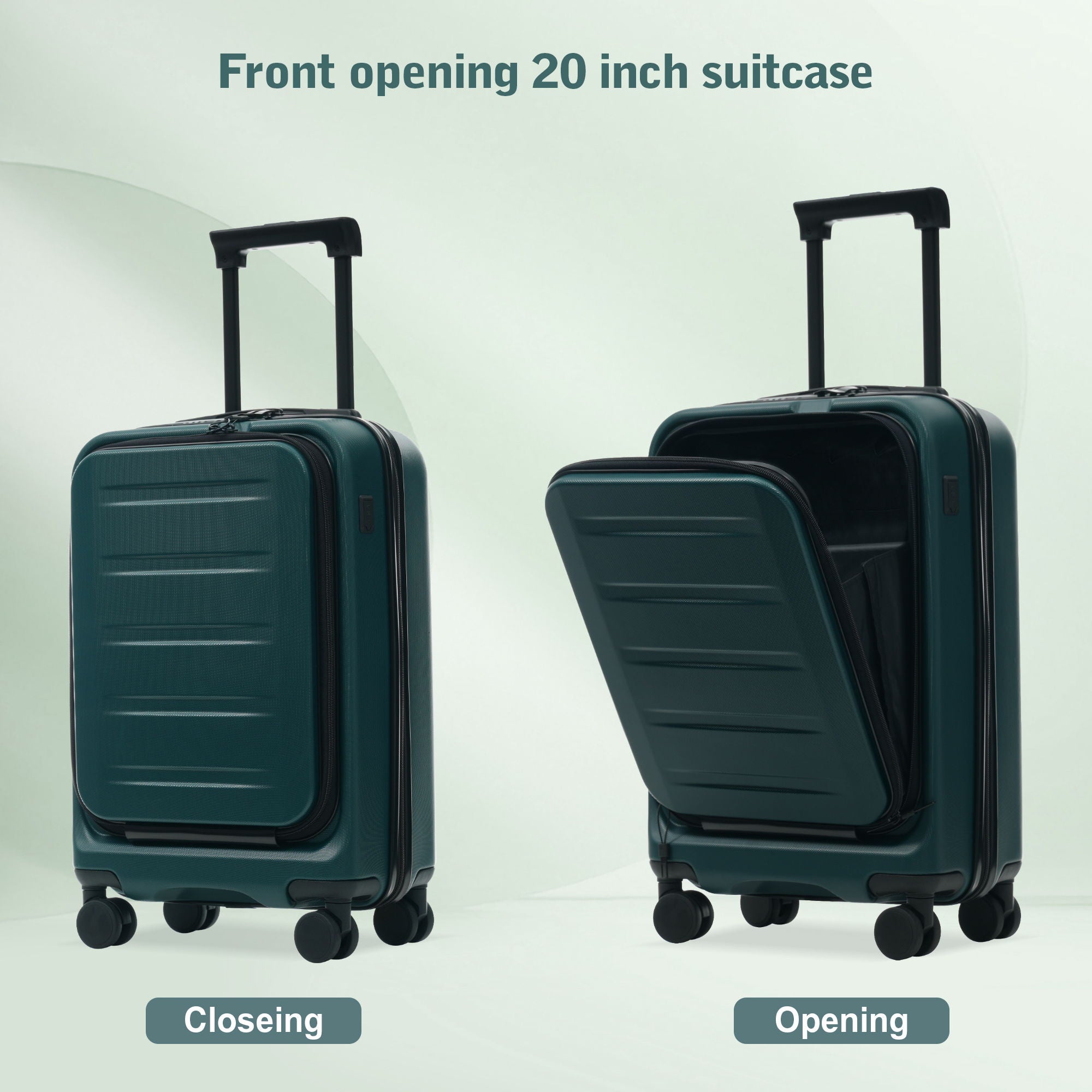 Hardside Luggage Set 5 Piece With Front Opening